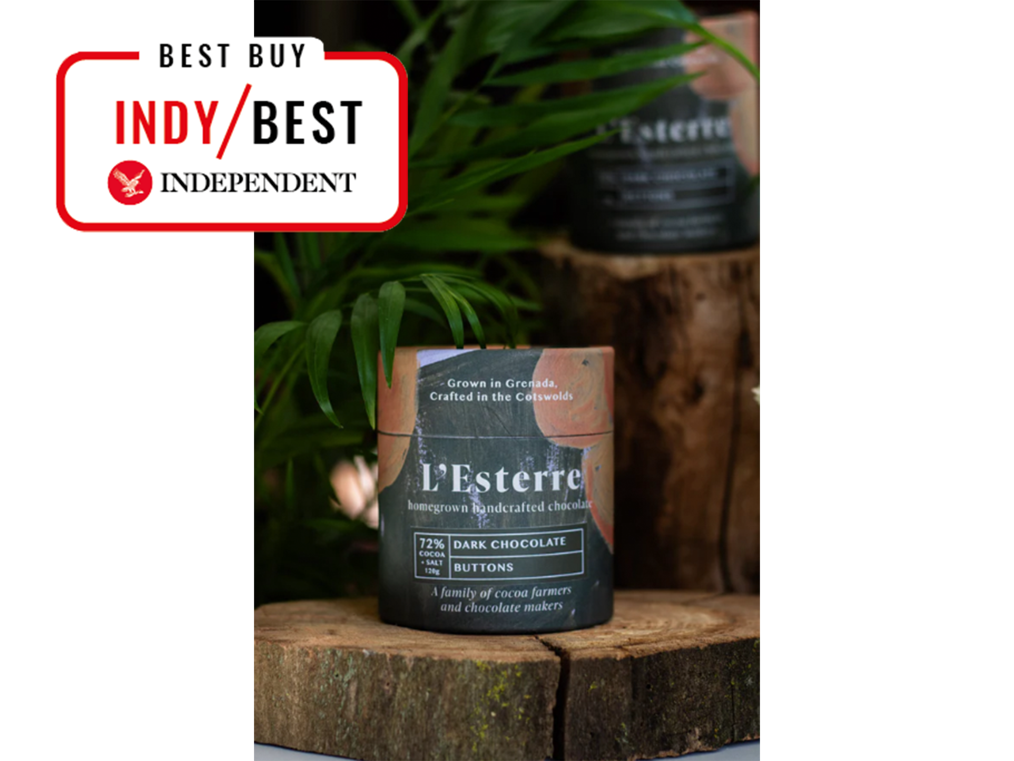 Best chocolate gifts IndyBest review L’Esterre Chocolate 72% sea salt buttons .