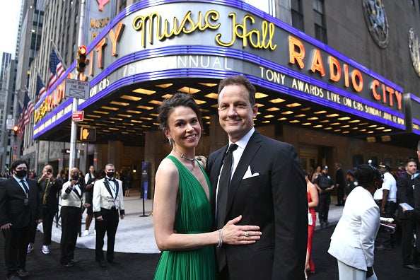 Sutton Foster and Ted Griffin at the 2022 Tony Awards