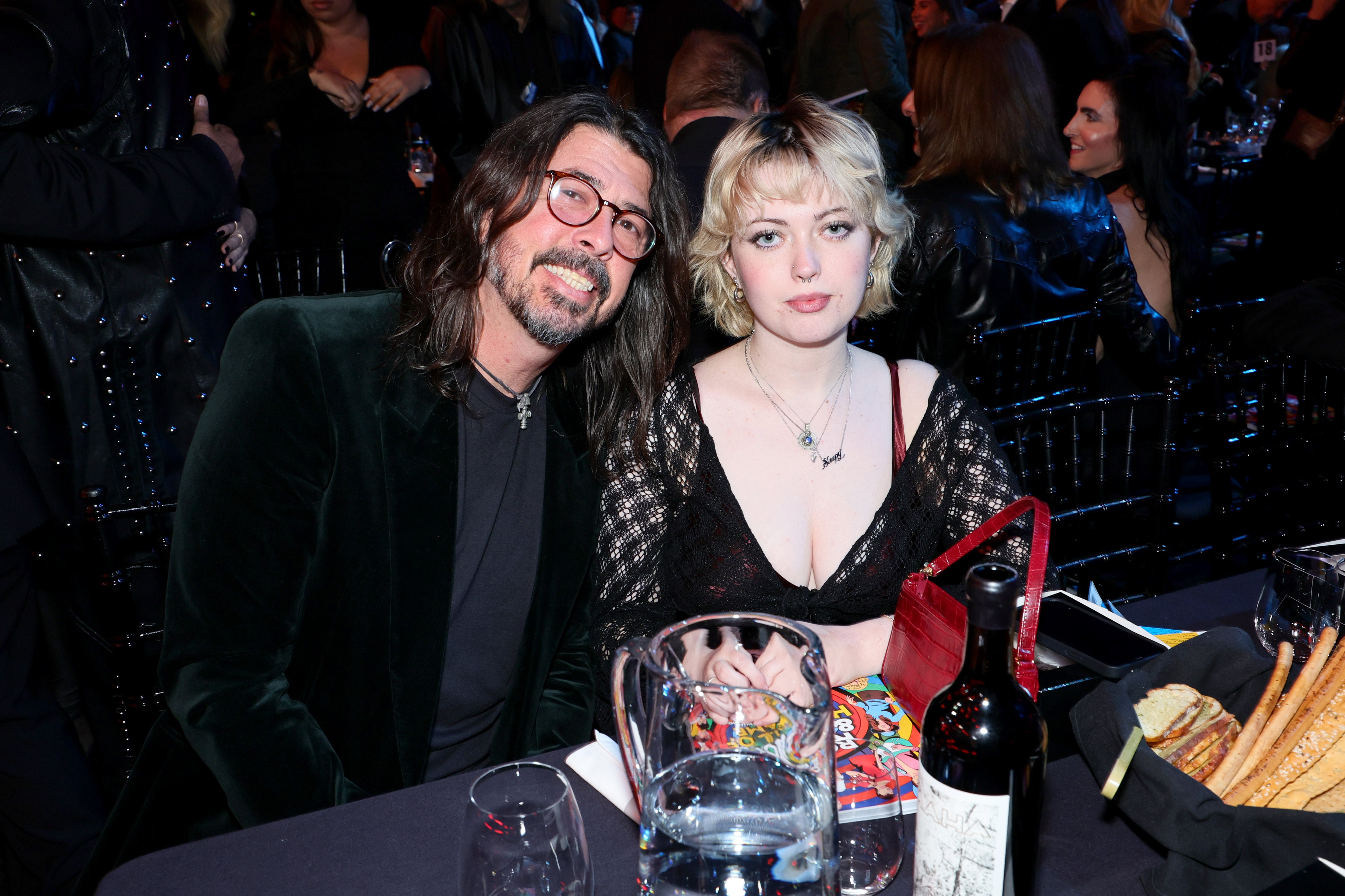 Dave Grohl and his daughter