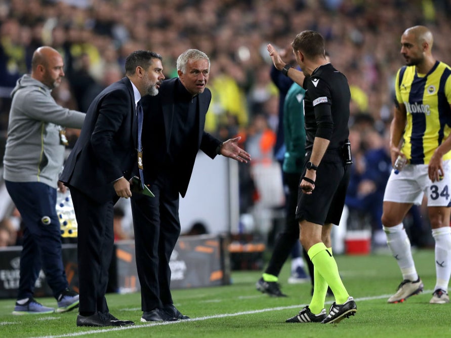 Mourinho was at the centre of attention in Istanbul