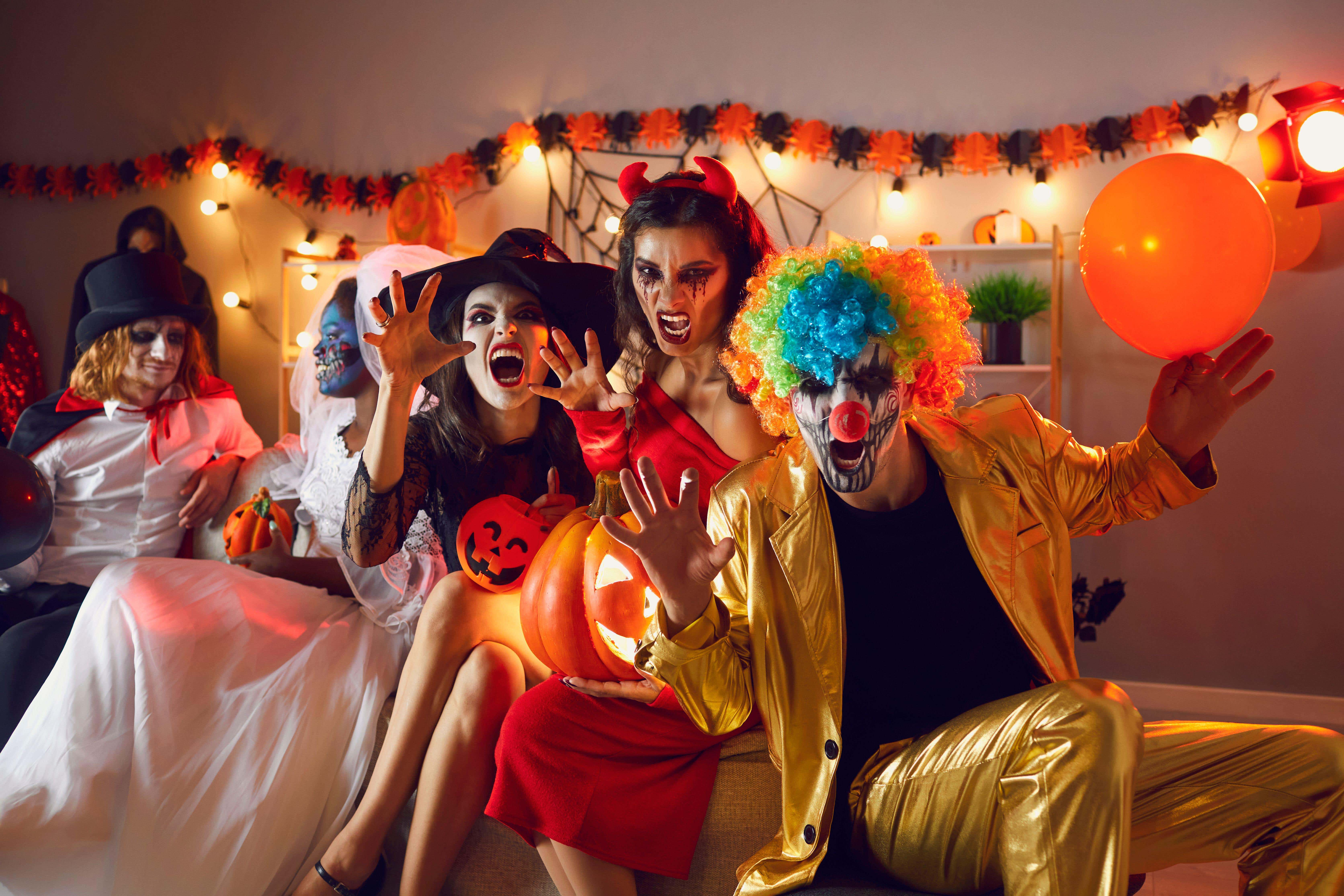 Halloween fans are set to splurge £24.60 on food and drink, £19 on costumes and £17.90 on decorations typically, according to MyVoucherCodes (Alamy/PA)