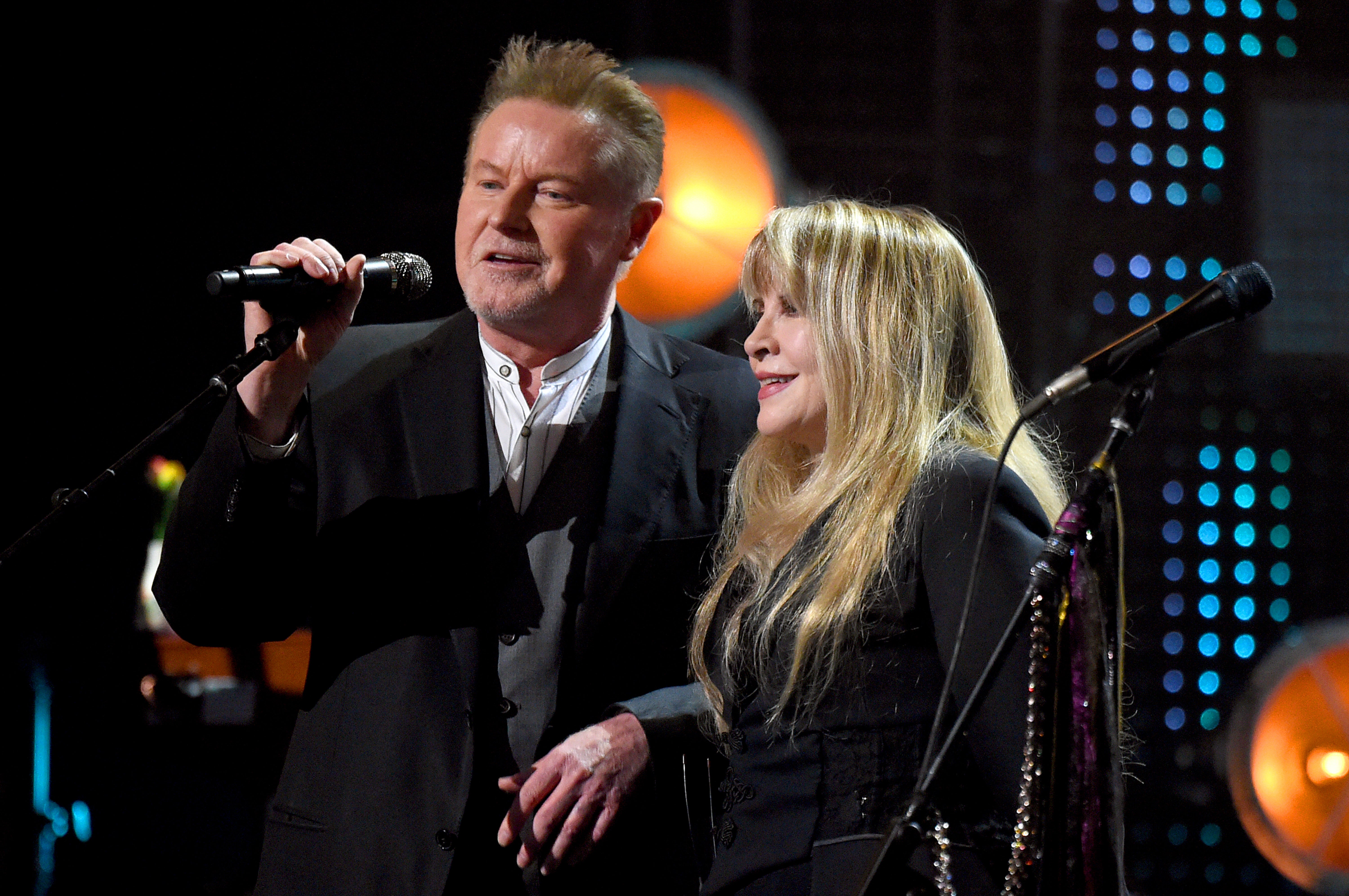 Don Henley and Nicks perform at the Rock & Roll Hall of Fame induction ceremony in 2019