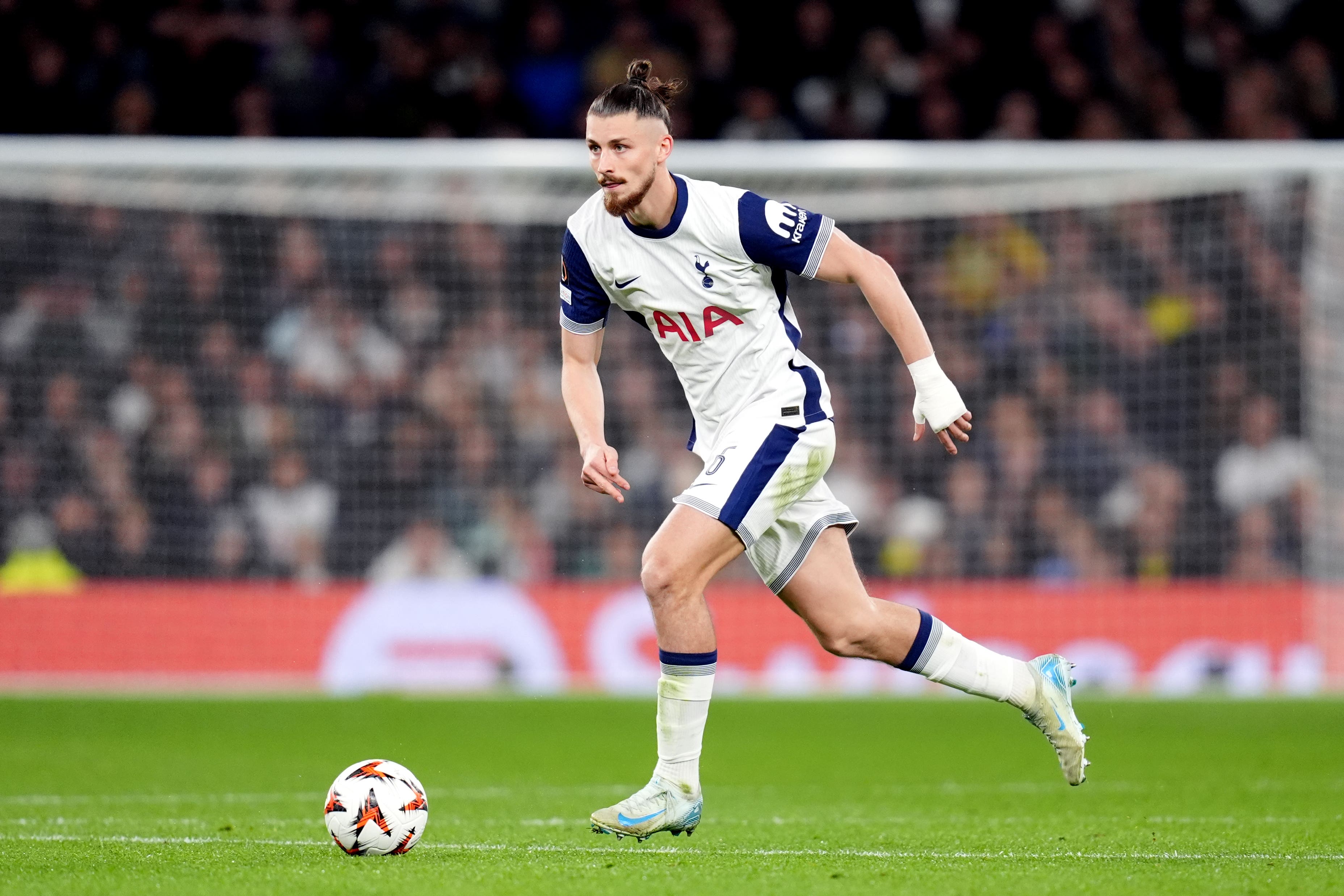 Radu Dragusin helped Tottenham keep a clean sheet against AZ Alkmaar (John Walton/PA)