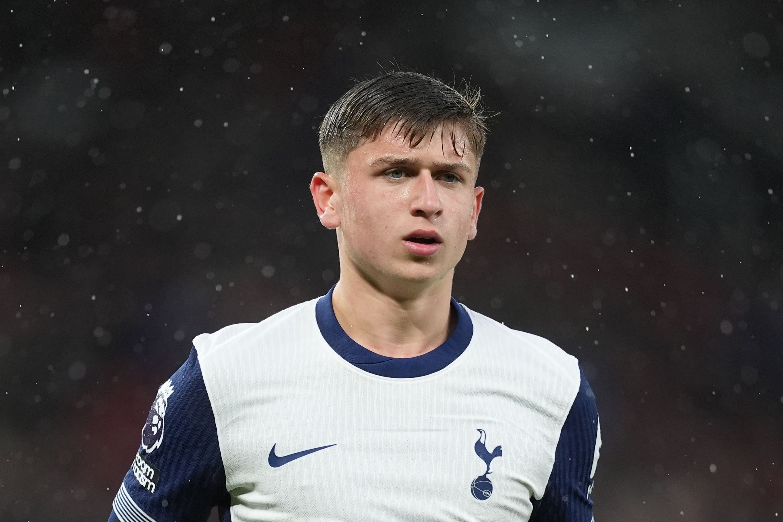 Mikey Moore made his second Tottenham start in the 1-0 win over AZ Alkmaar (Martin Rickett/PA)