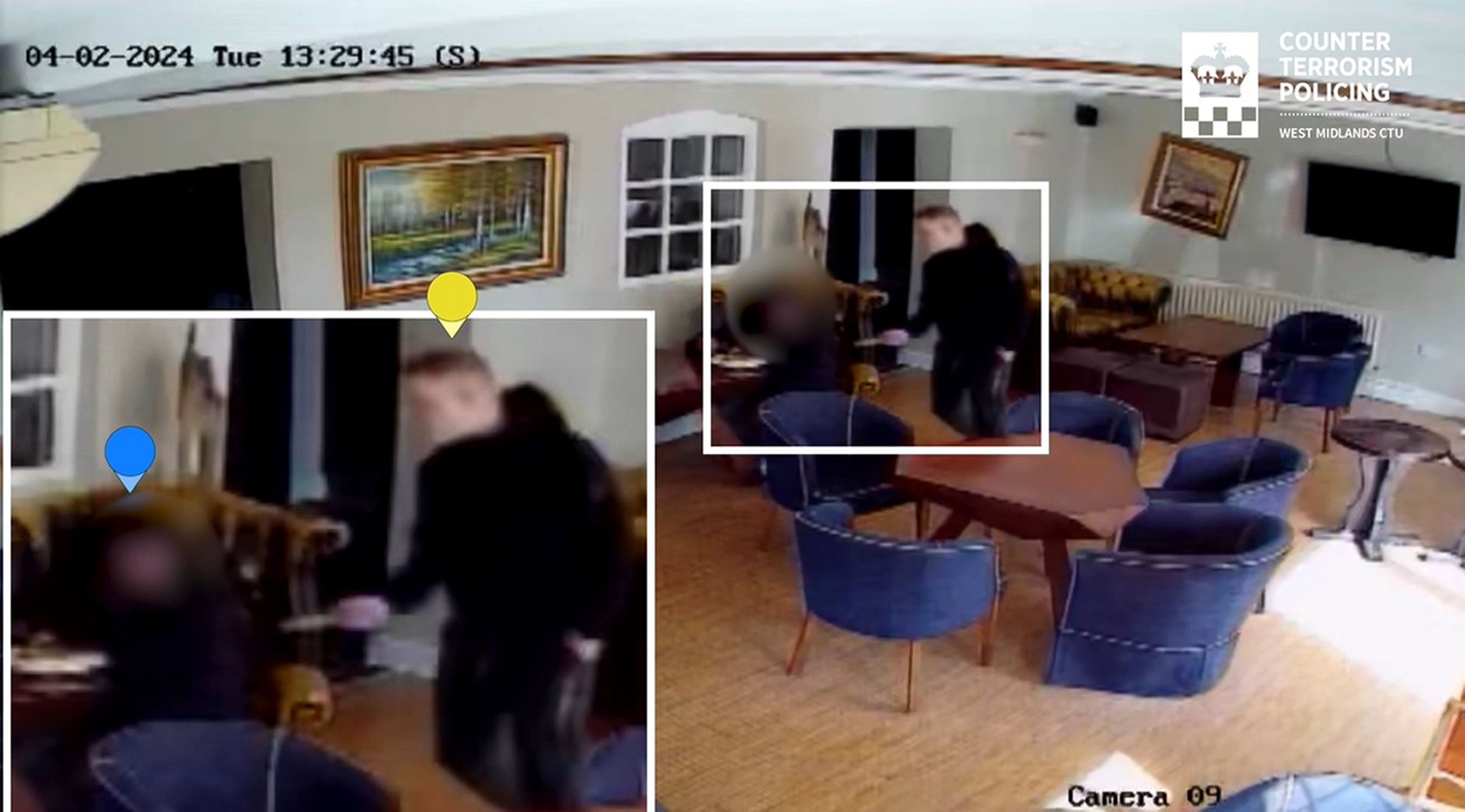 CCTV footage of the moment just before Parslow attacked Nahom Hagos