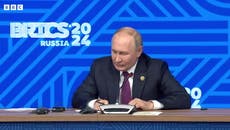 Furious Vladimir Putin blasts BBC journalist Steve Rosenberg when challenged at press conference