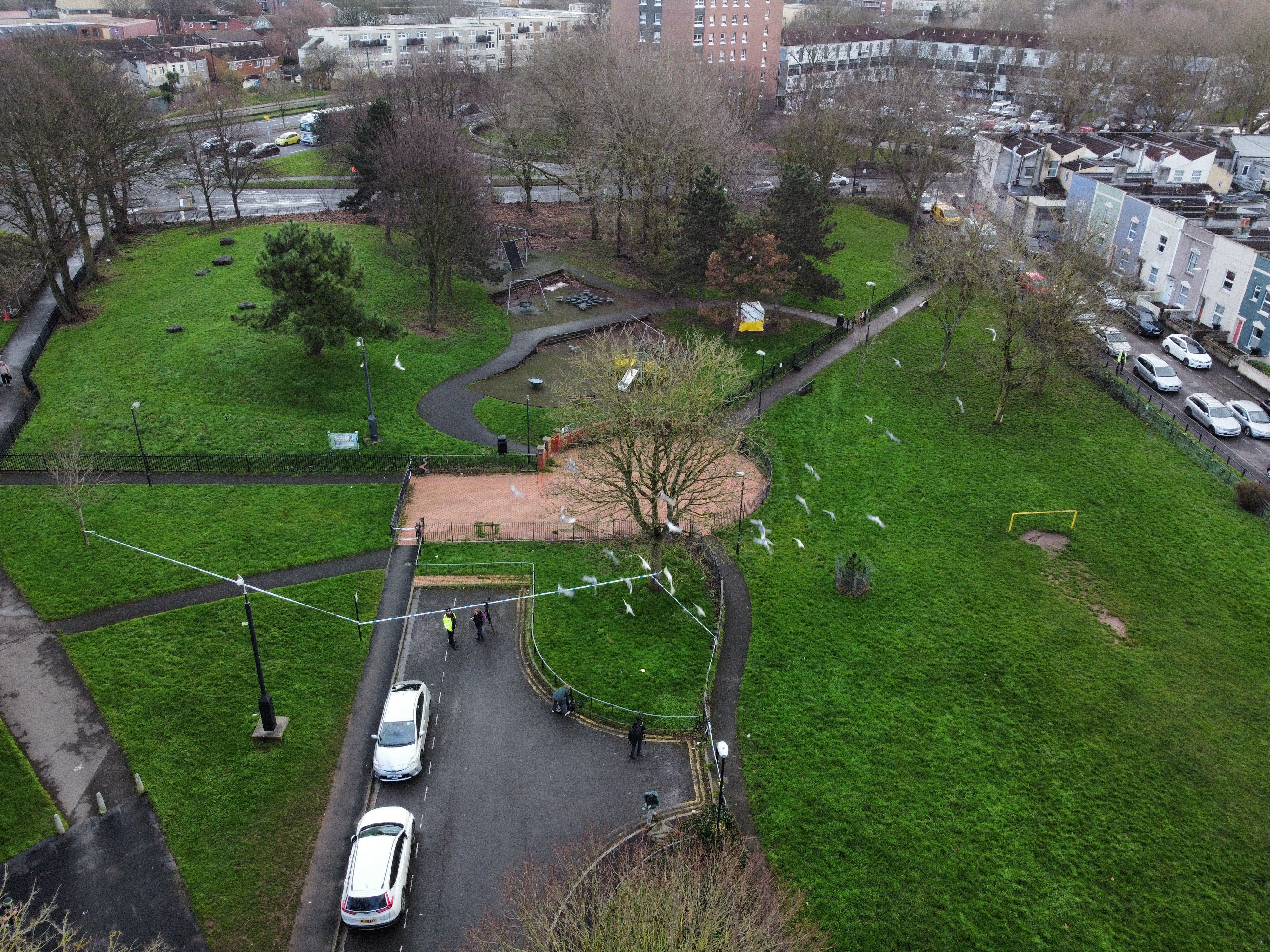 Rawnsley Park in Bristol, where Darrian Williams was stabbed to death