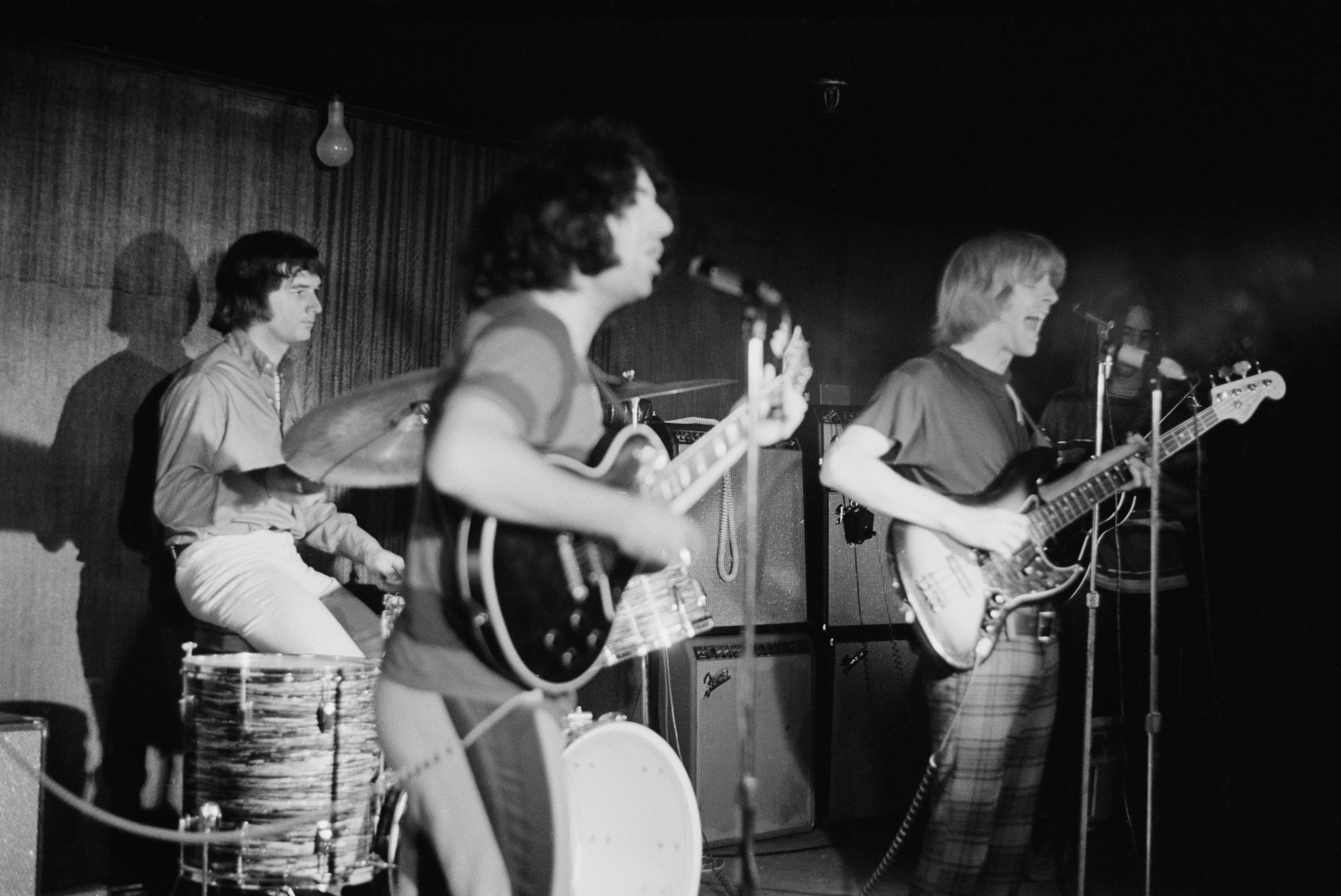 The Grateful Dead circa 1970: drummer Bill Kreutzmann, lead singer Jerry Garcia and bassist Phil Lesh