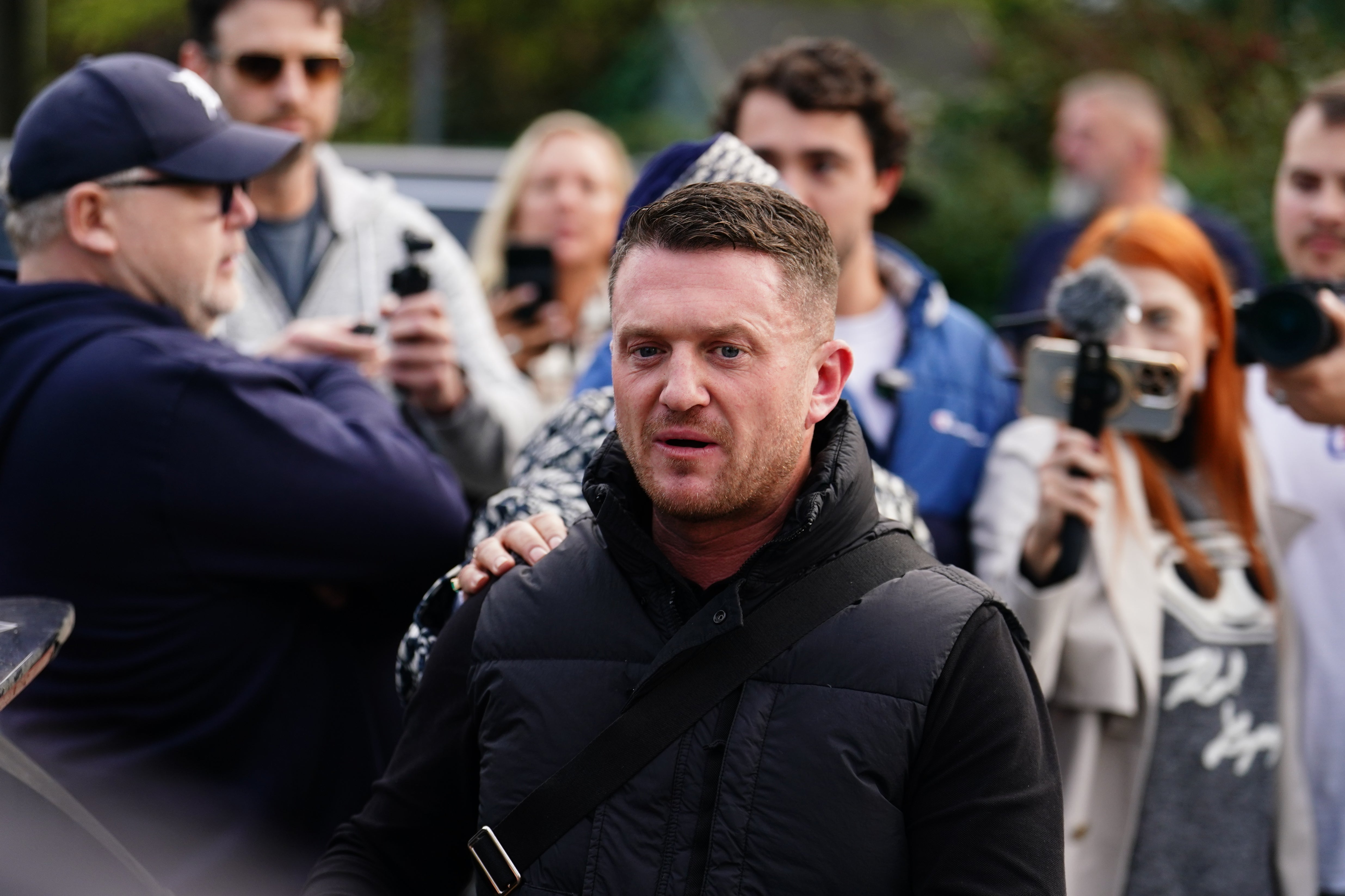 Supporters of Tommy Robinson are due to hold a demonstration on Saturday (Jordan Pettitt/PA)