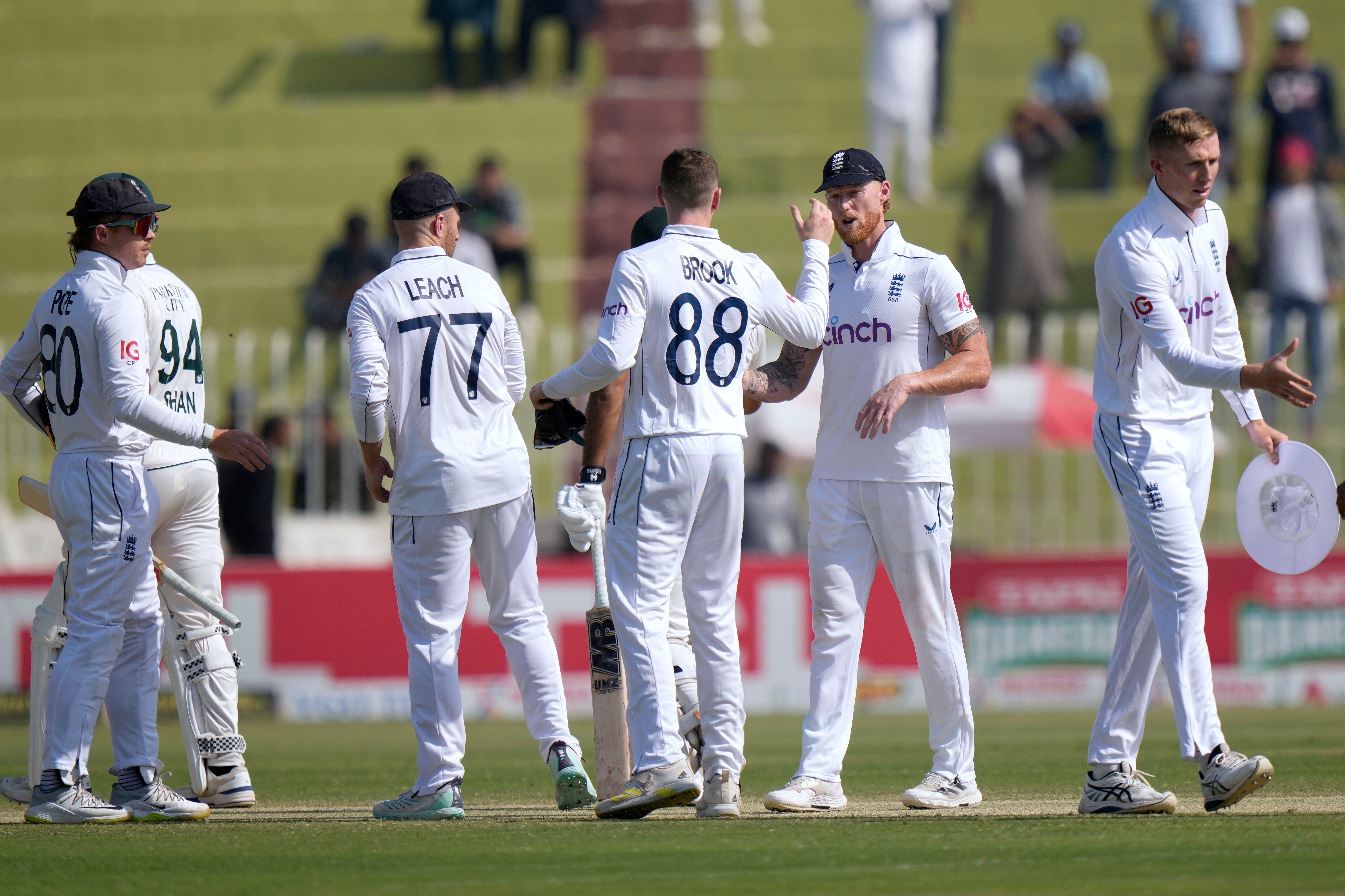 England were well-beaten in the decisive Test (Anjum Naveed/AP)