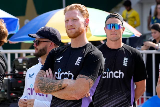 Ben Stokes and his England team were well beaten in the deciding Test (Anjum Naveed/AP)