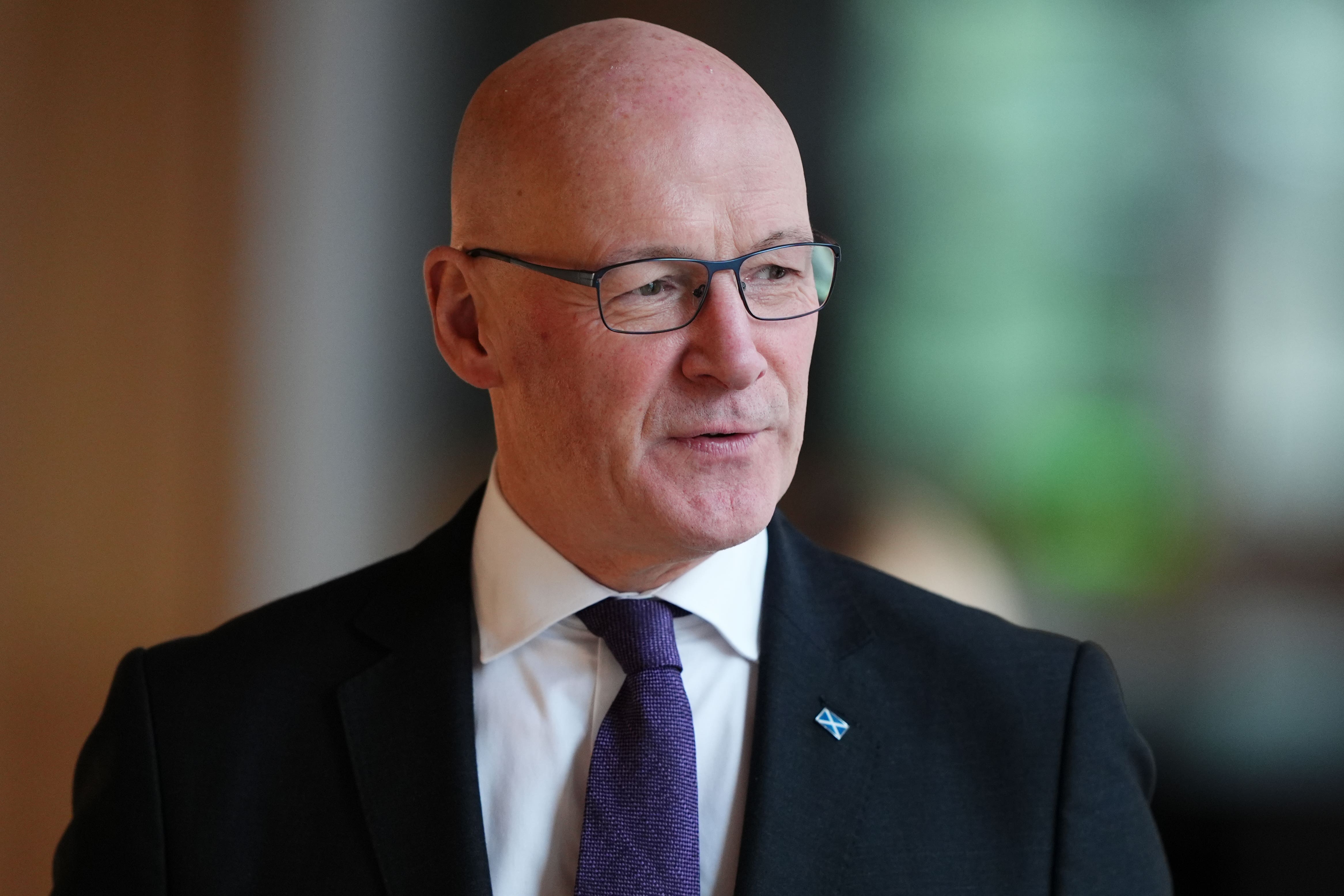 Scotland’s First Minister John Swinney is calling for peace in the Middle East (Andrew Milligan/PA)