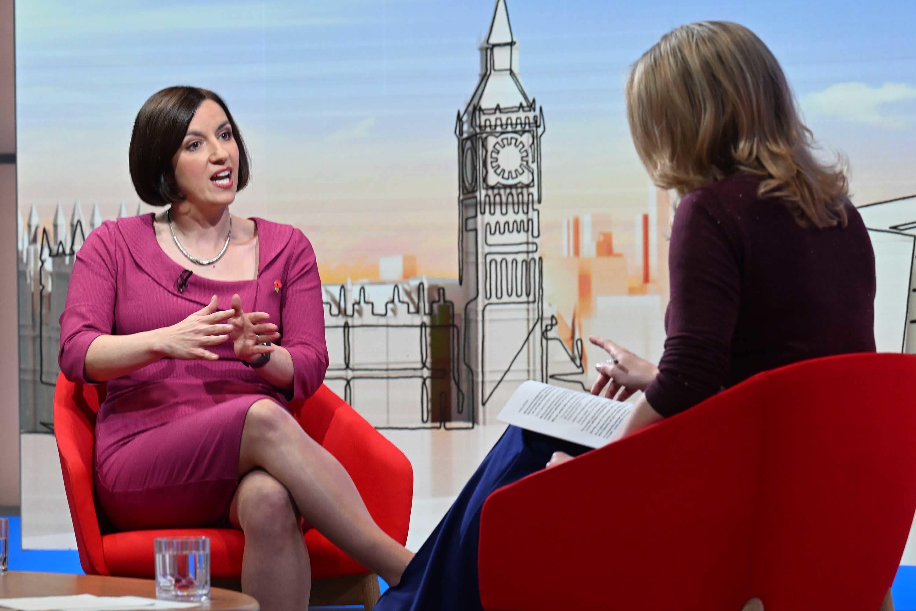 Education Secretary Bridget Phillipson was speaking to Laura Kuenssberg (Jeff Overs/BBC/PA)