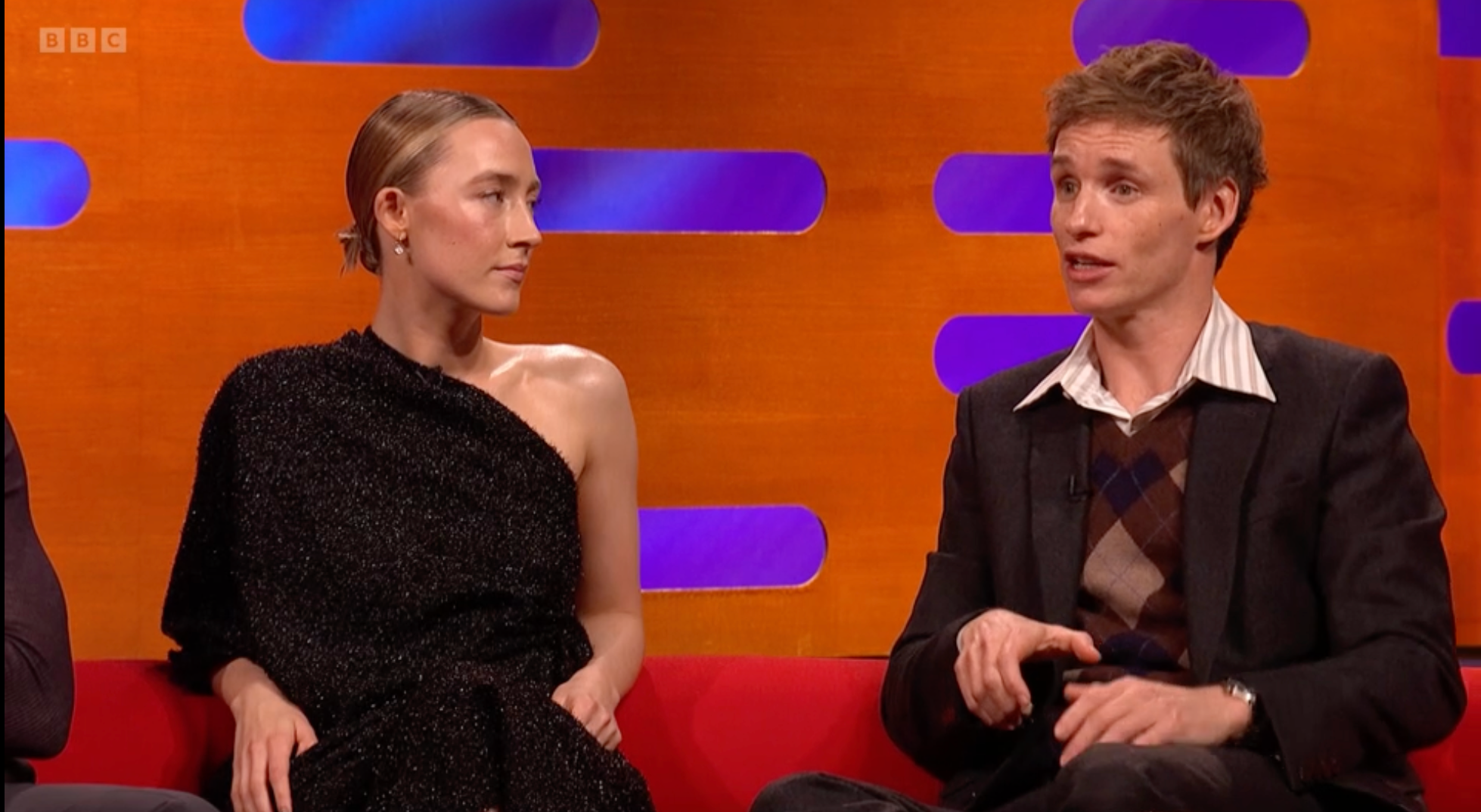 Saoirse Ronan and Eddie Redmayne on ‘The Graham Norton Show’