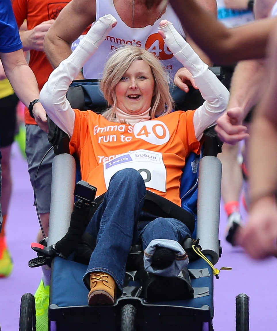 Emma Fogarty during the marathon