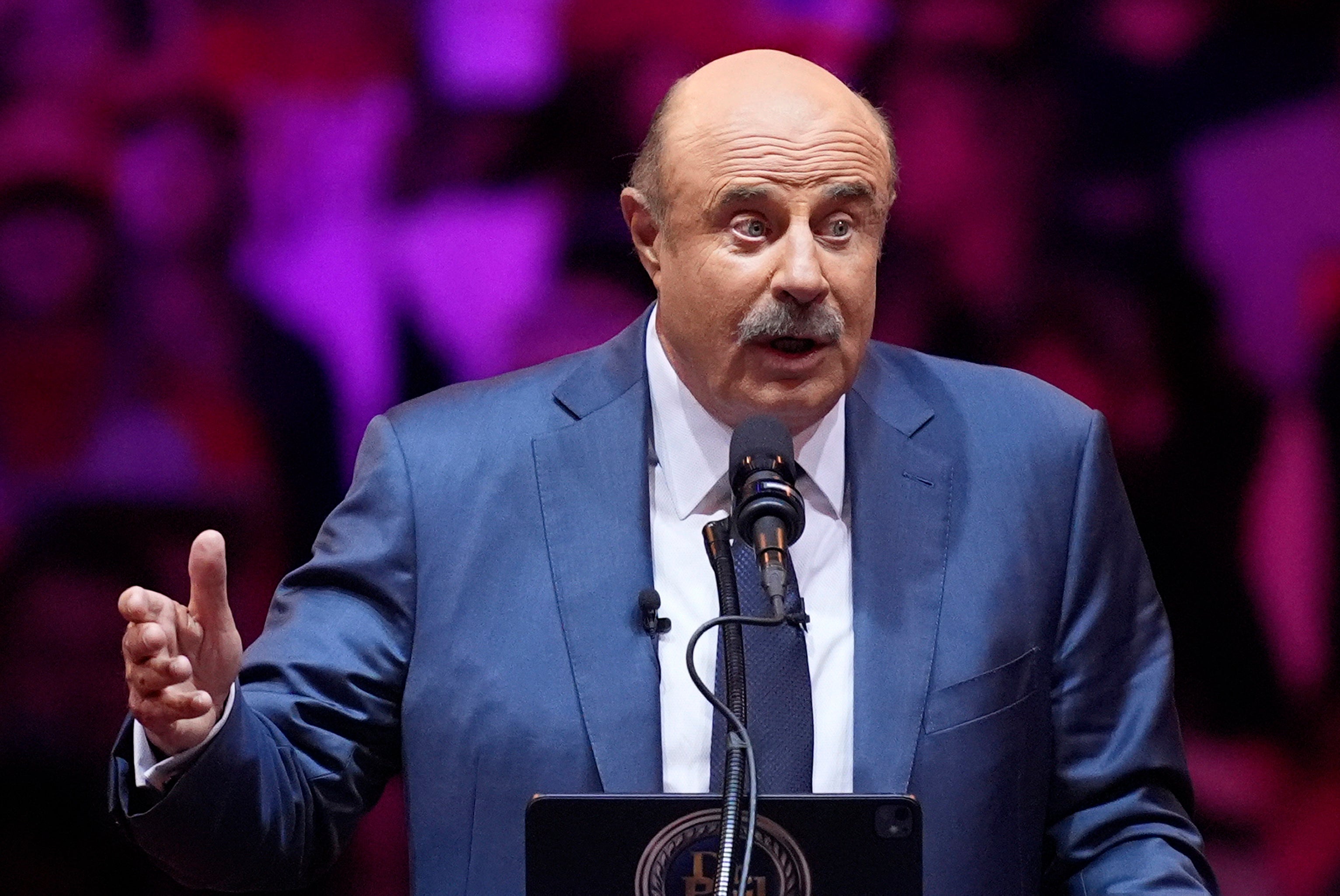 Dr Phil joined Trump at his latest rally at Madison Square Garden in New York City