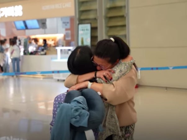 Darragh Hannan and Jee Won Ha, adopted at birth into different countries, met after 39 years at Incheon airport in South Korea