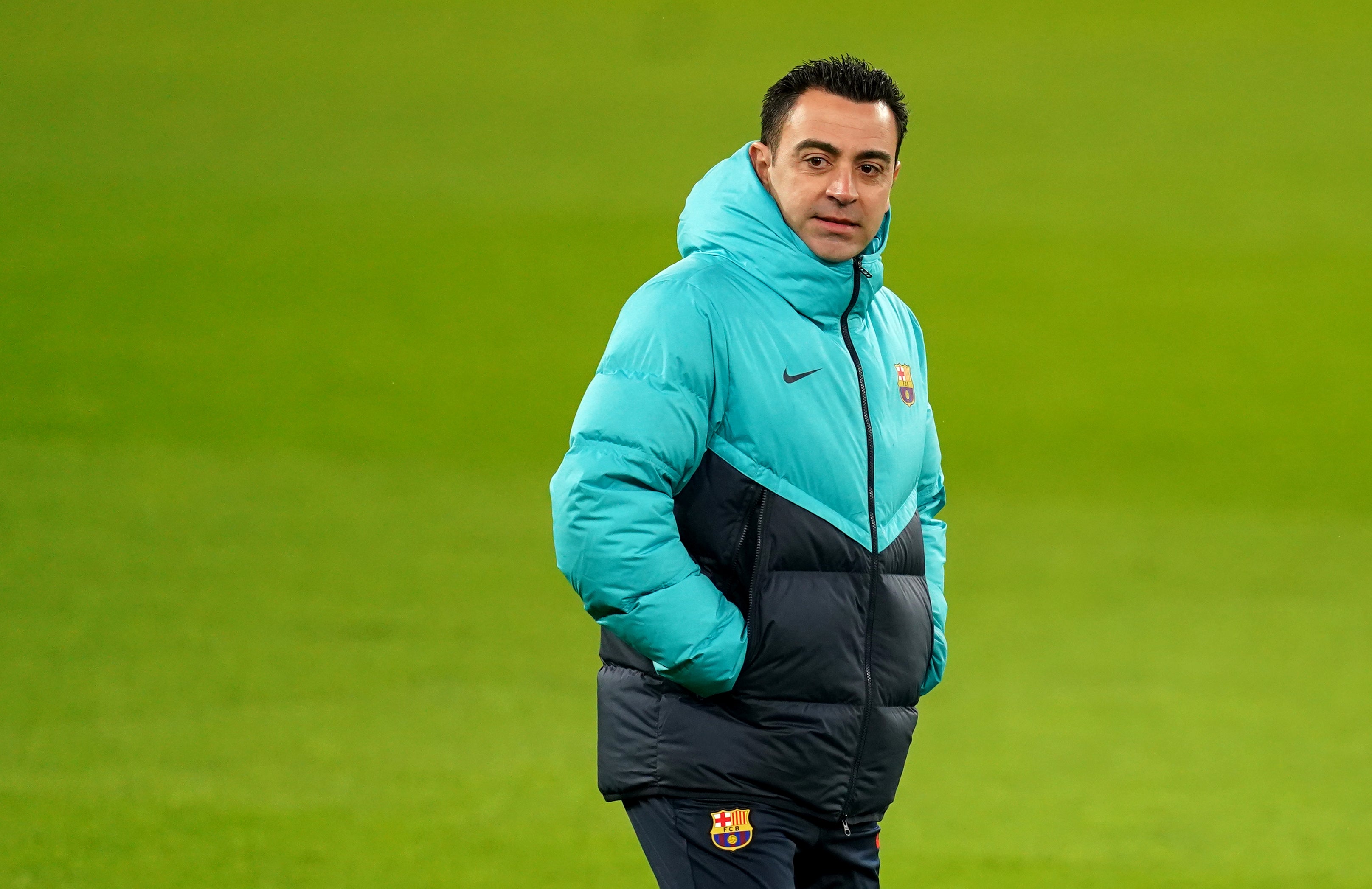 Xavi managed Barcelona until last season (Martin Rickett/PA)