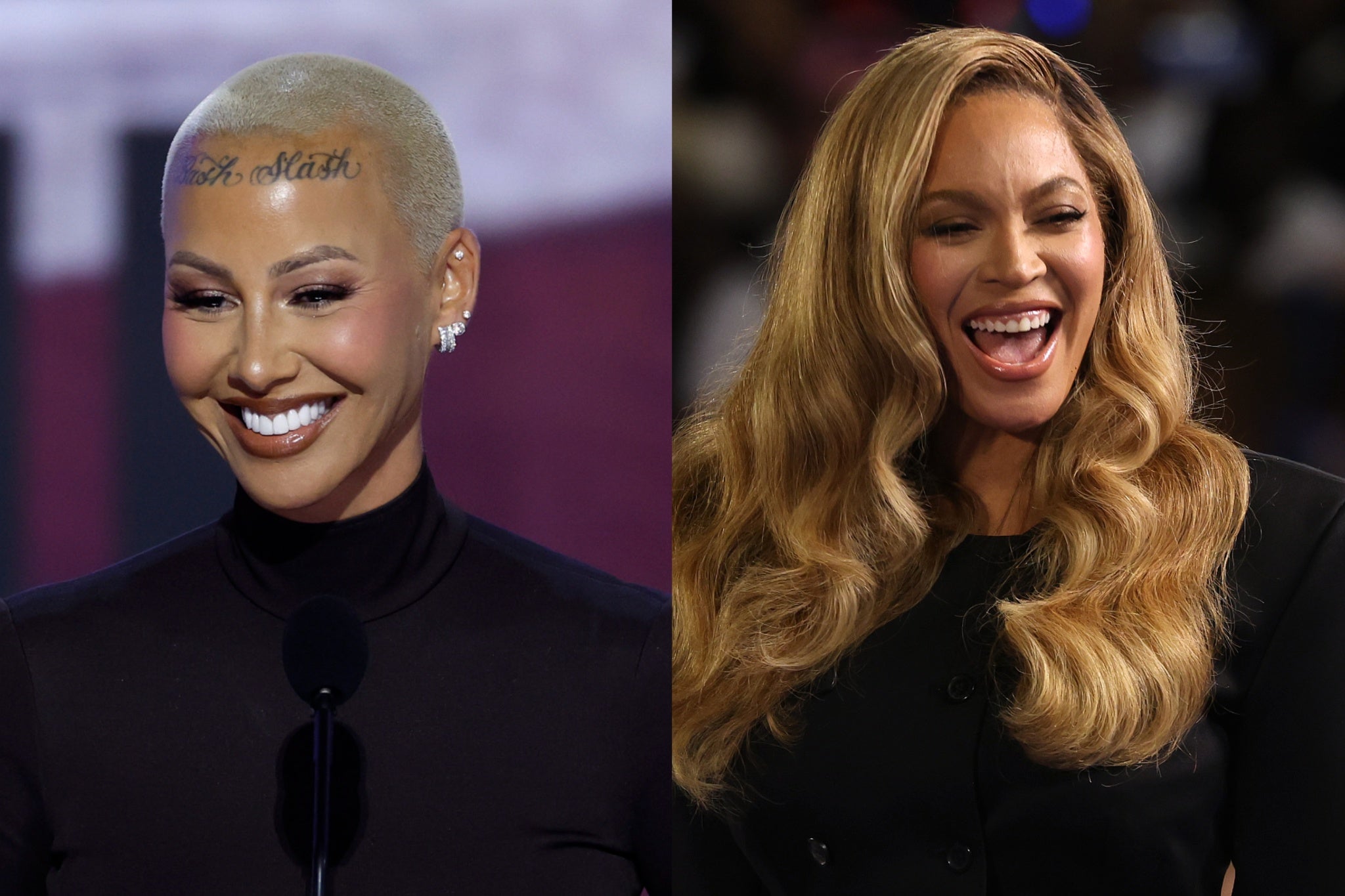 Amber Rose and Beyonce