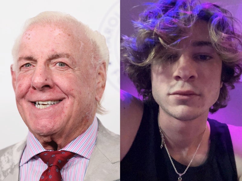 WWE legend Ric Flair (left) says he is ‘thankful’ for the time spent with his stepson before his death