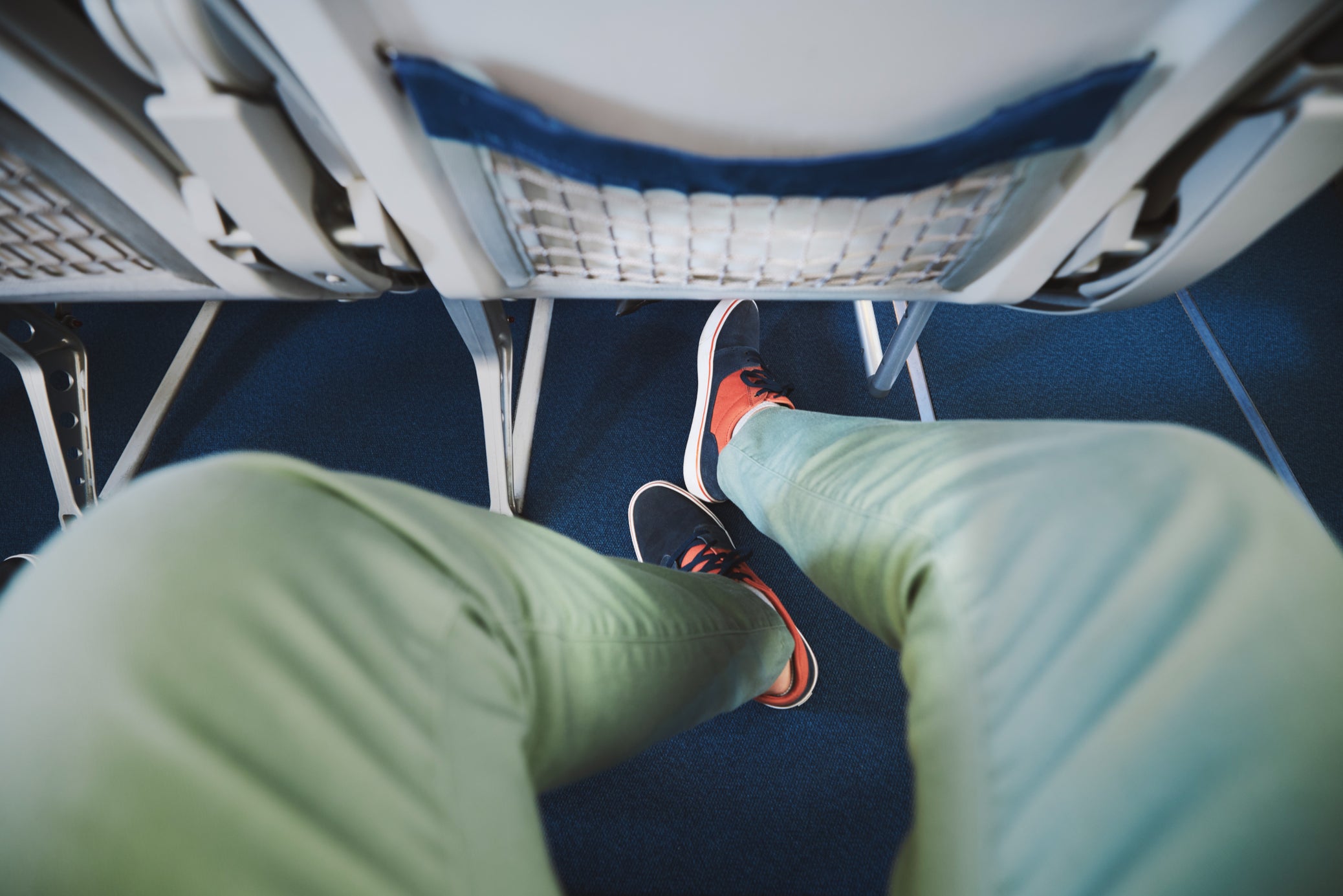 By sitting on the right hand side of a plane you are more likely to have a little extra space