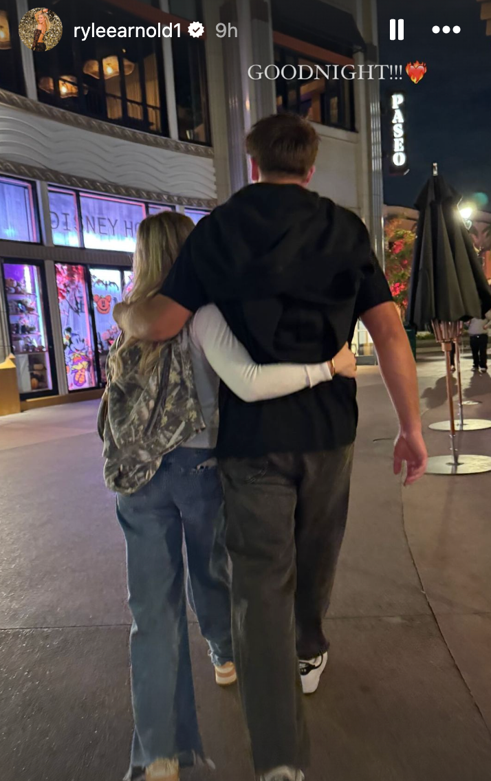 Rylee Arnold shares photos of herself and Lyons walking through Disneyland