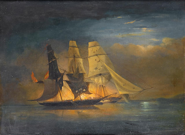 ‘Capture of the Spanish Slave Brig Almirante’ by Nicholas Condy