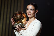 Ballon d’Or Awards LIVE: Aitana Bonmati wins Feminin award as Real Madrid ‘boycott ceremony’ and Rodri crowned