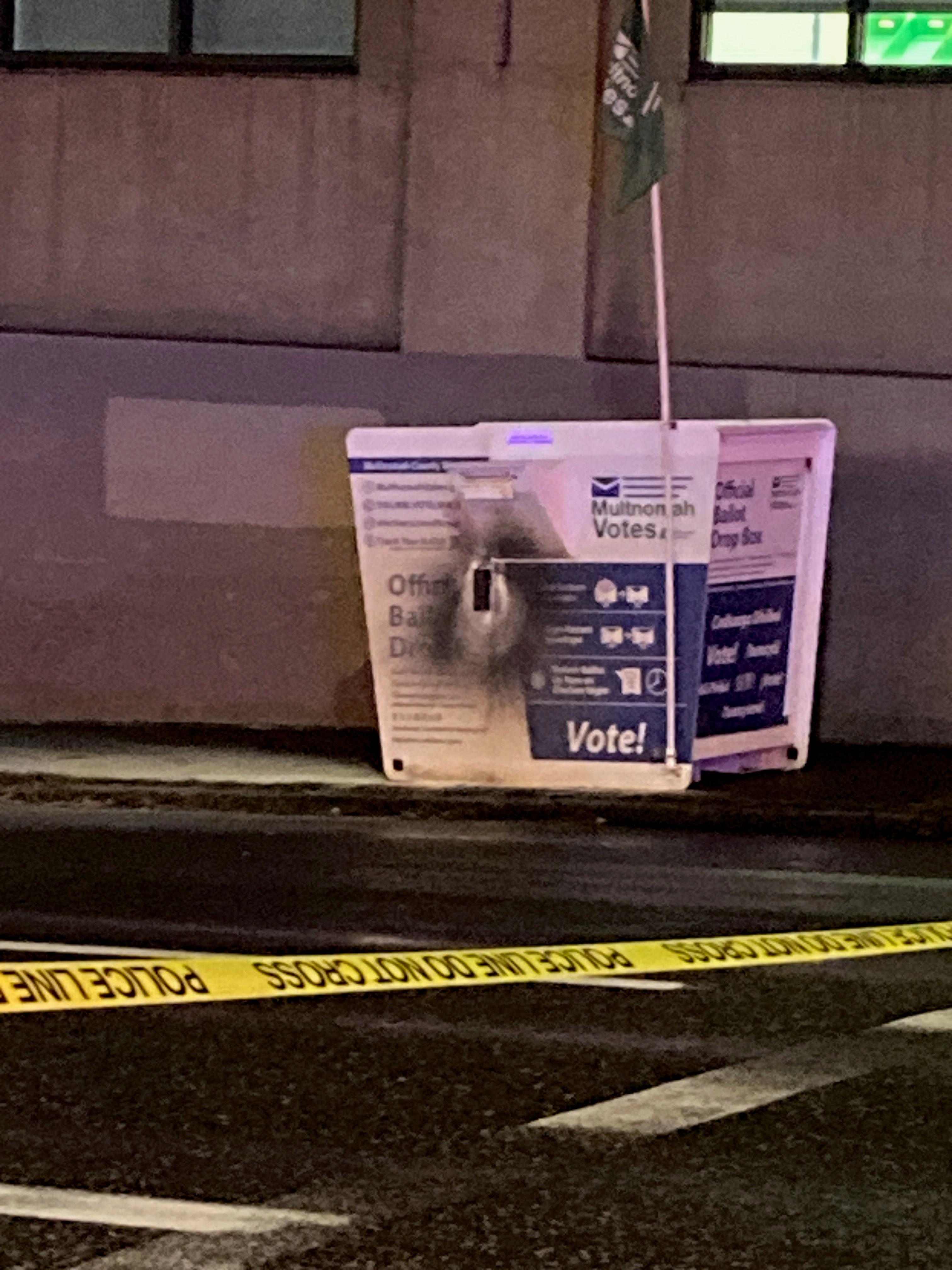 Police say the fires at ballot boxes in Portland and Vancouver, Washington, on October 28 appear to be linked