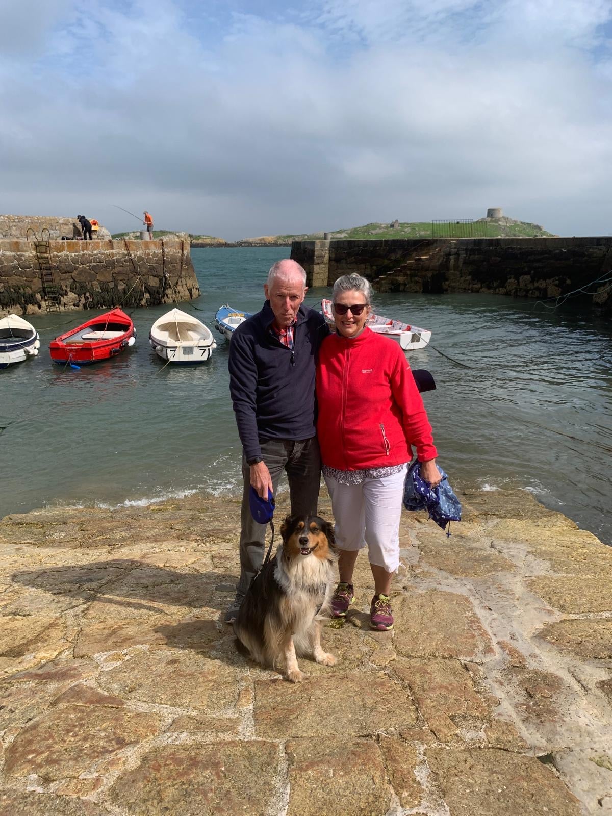 Tim with his wife Elizabeth in Dalkey near Dublin