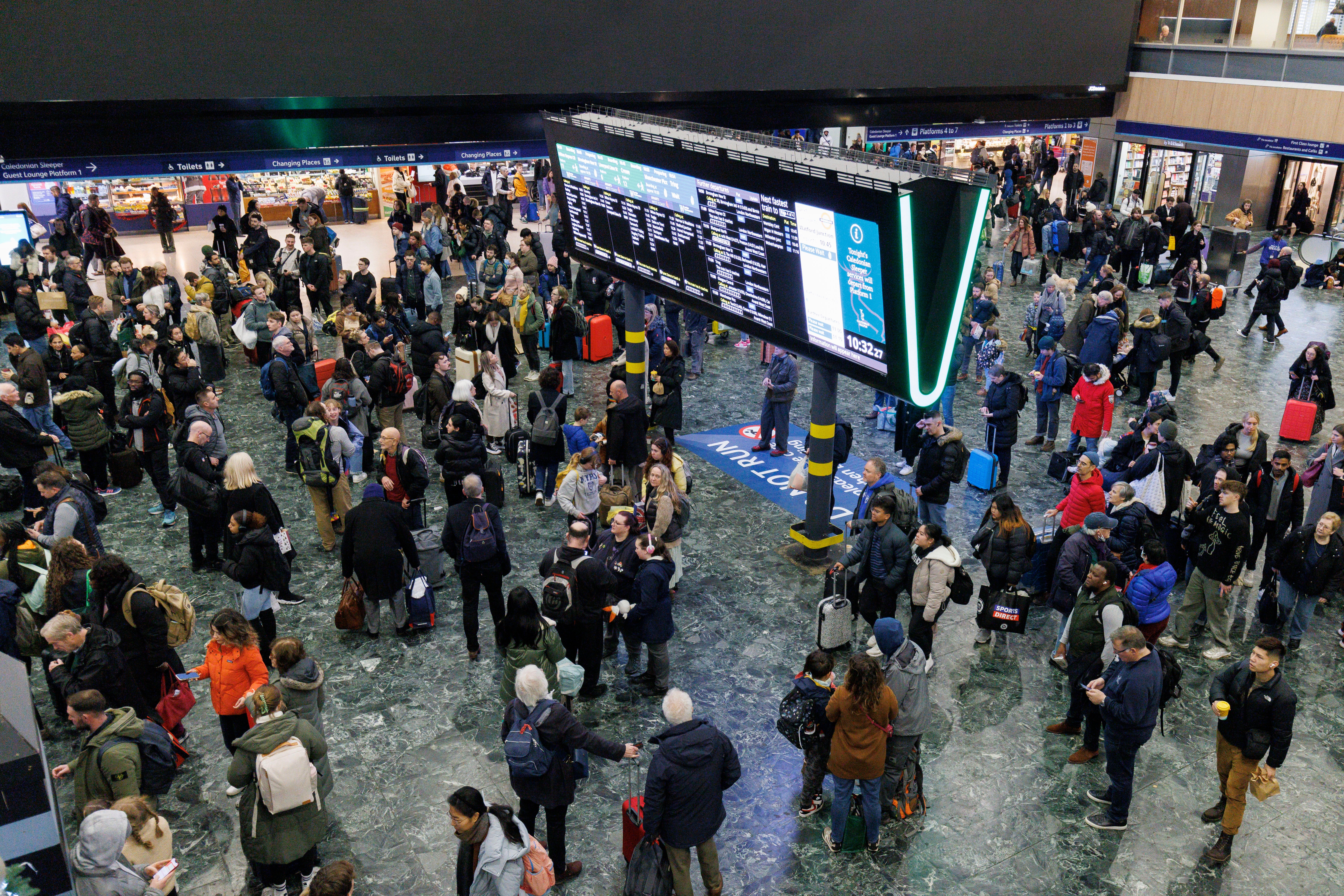 Euston is the 10th busiest rail station in the UK