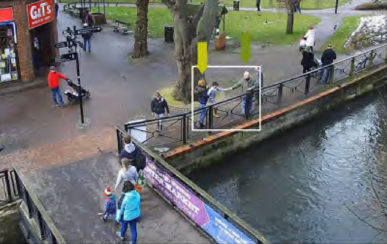 CCTV was shown to the inquiry showing a boy feeding ducks in Salisbury with the Skripals