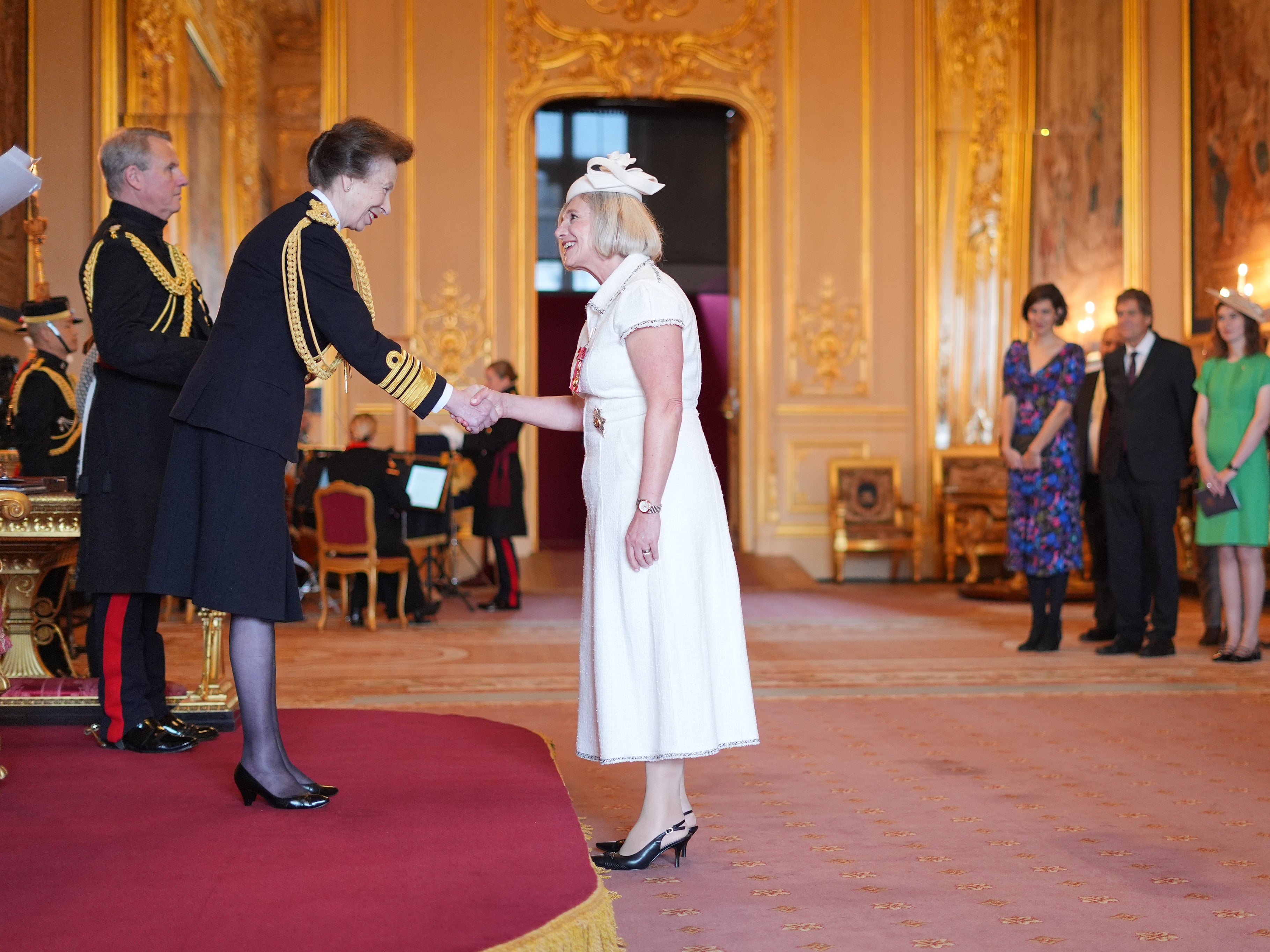 Dame Helen Stephenson, from London, Chief Executive Officer, Charity Commission for England and Wales is made a Dame Commander of the British Empire by the Princess Royal at Windsor Castle