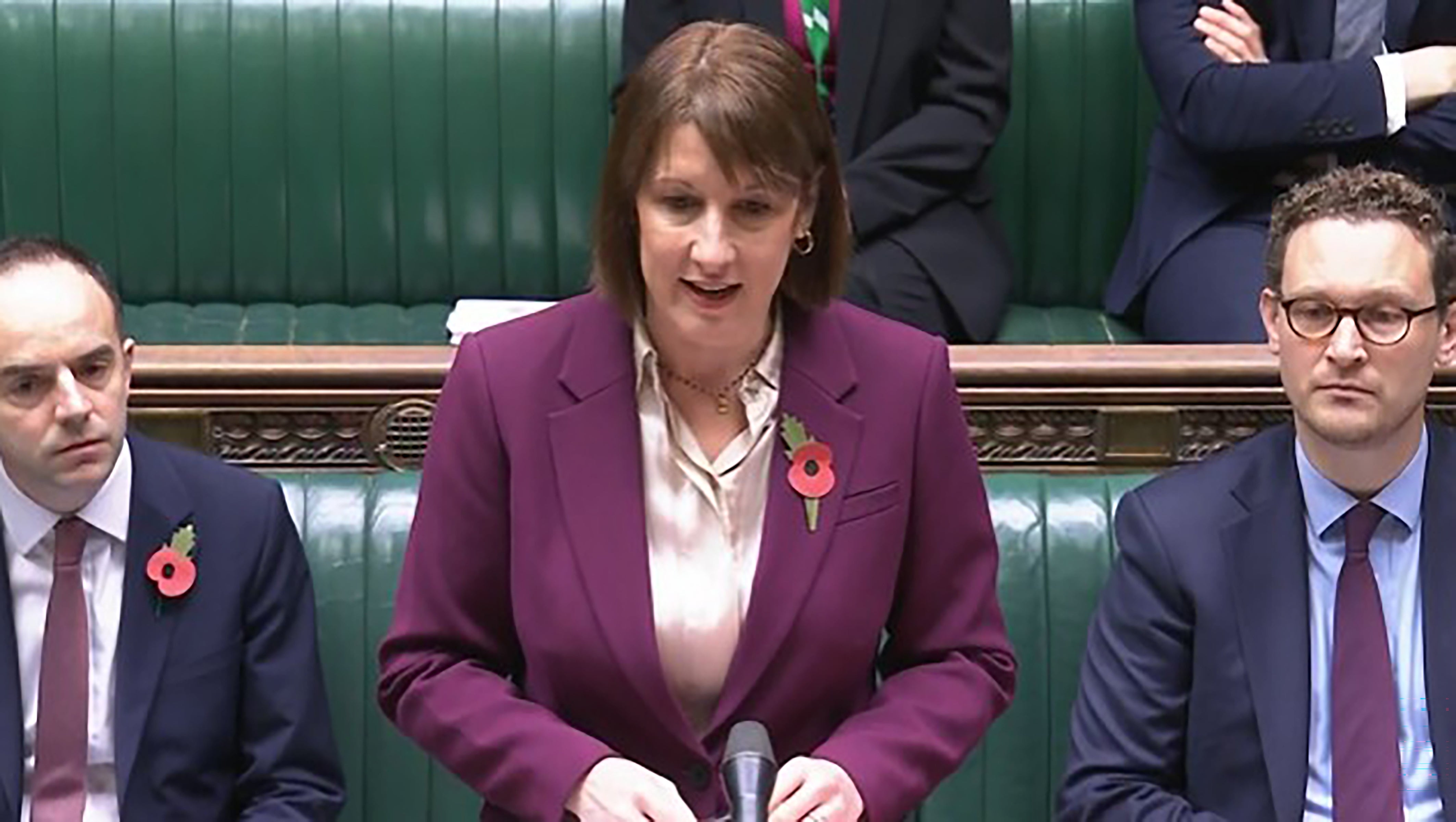 Chancellor Rachel Reeves speaking in the Commons (House of Commons/UK Parliament/PA)