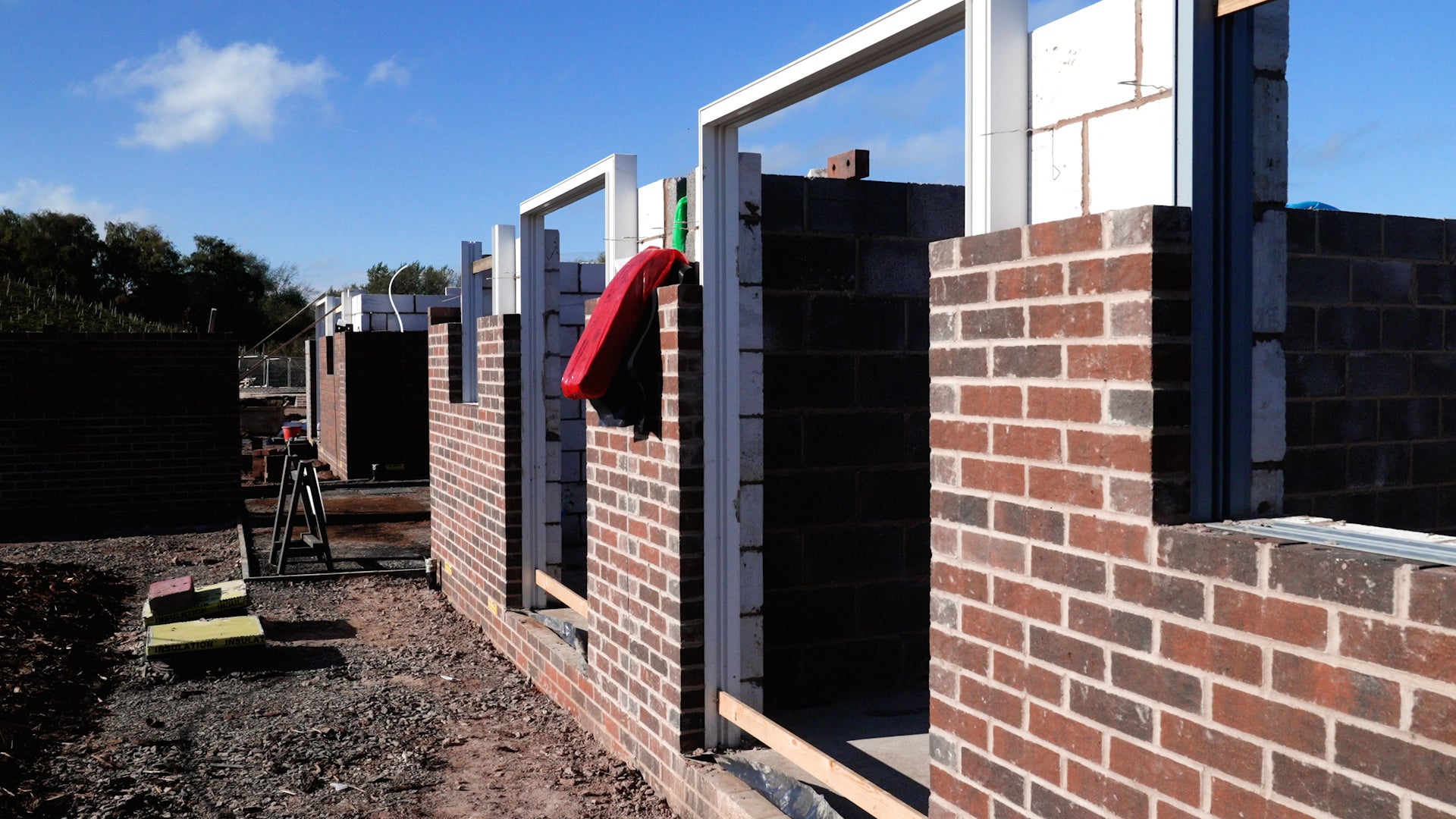 The build of the first home for domestic abuse survivors is already well underway