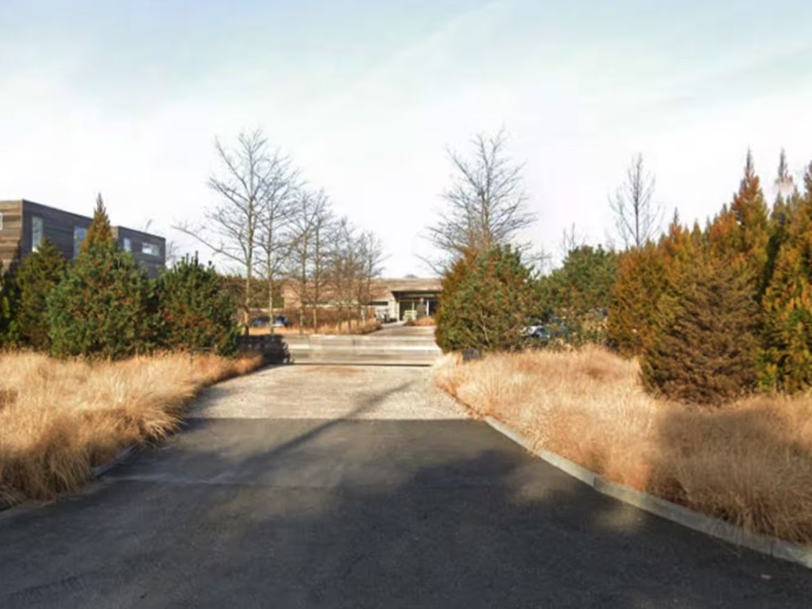 A view of the Shou Sugi Ban House in Water Mill, New York, where Sabina Rosas, 33, was found dead on October 29, 2024. Police believe her death was a murder