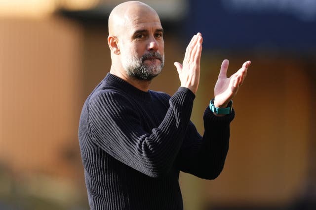 Pep Guardiola, pictured, has come up against Ruben Amorim in the past (Nick Potts/PA)