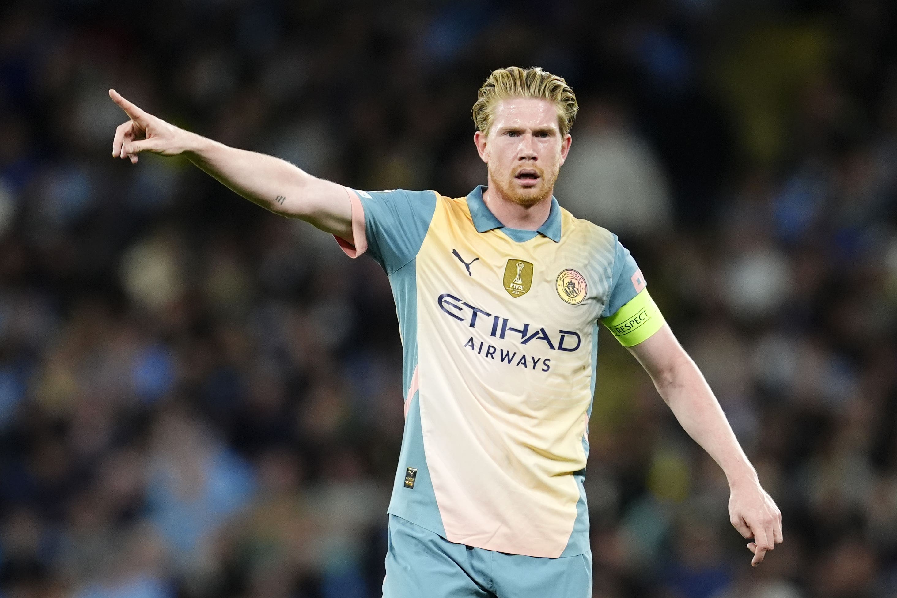 Kevin De Bruyne is on the sidelines through injury (Nick Potts/PA)