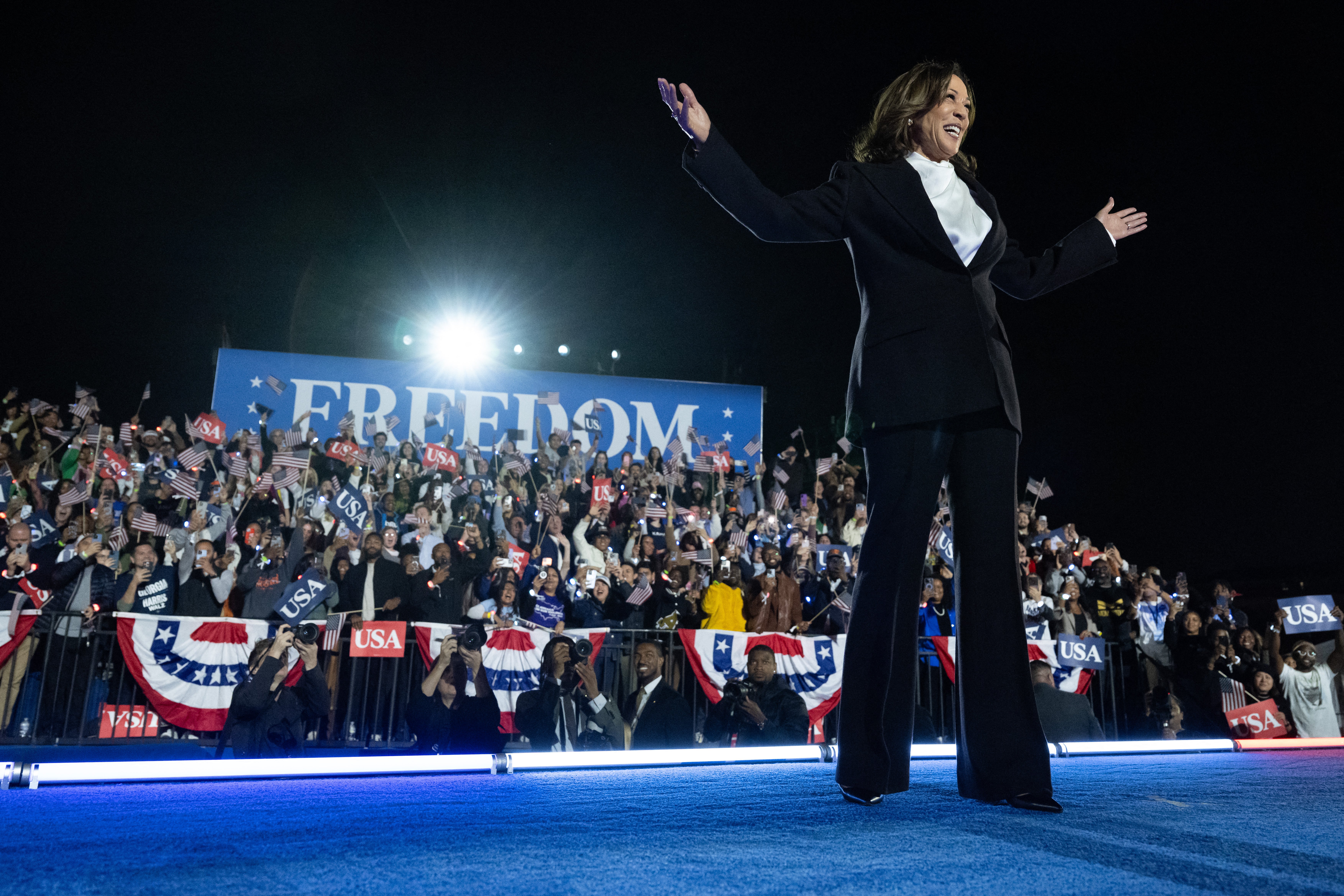 Kamala Harris chose the Ellipse for one of her final major events ahead of the election to contrast with Donald Trump’s notorious January 6 2021 speech