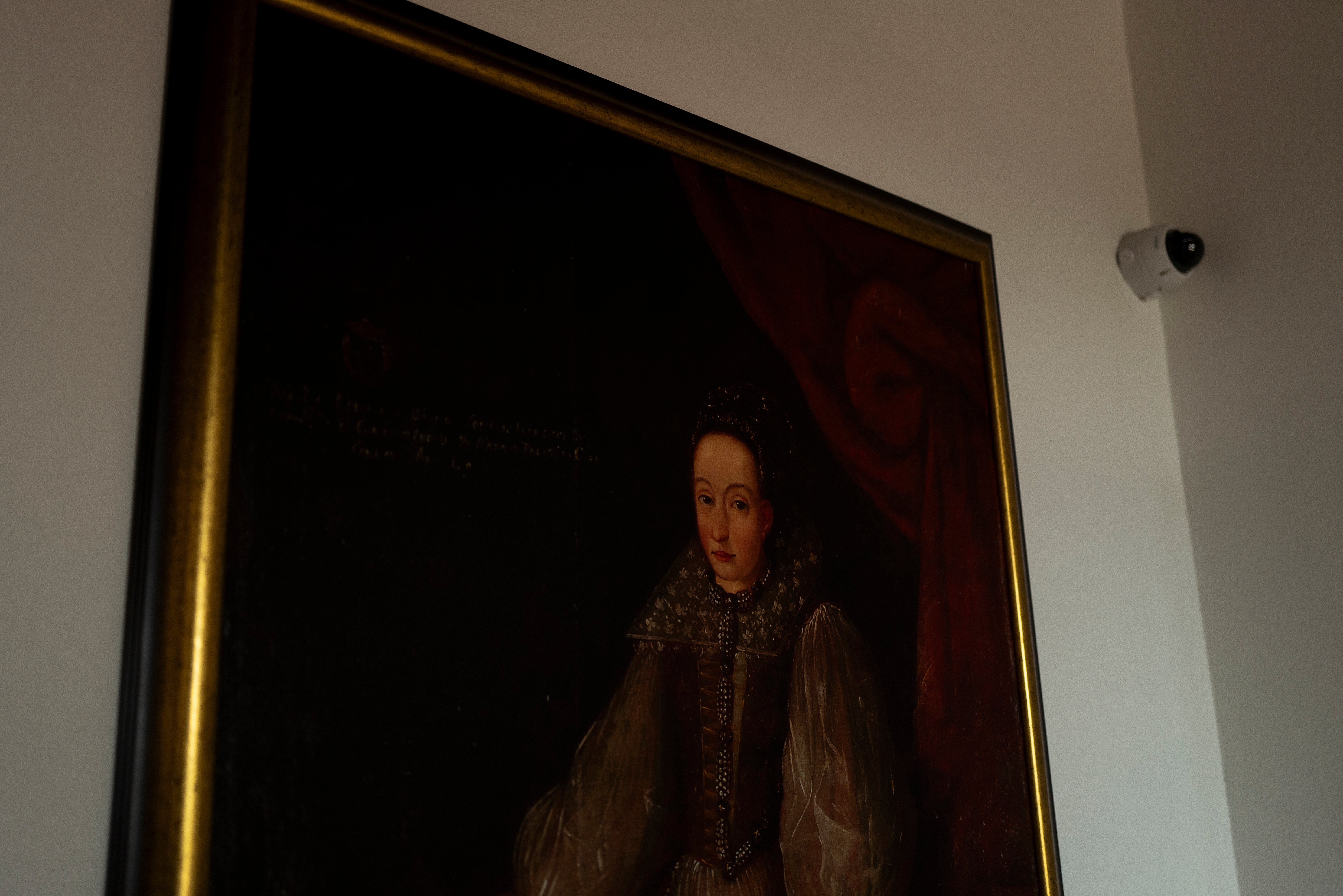 A painting of Elizabeth Bathory is seen in the Draskovic museum in Cachtice