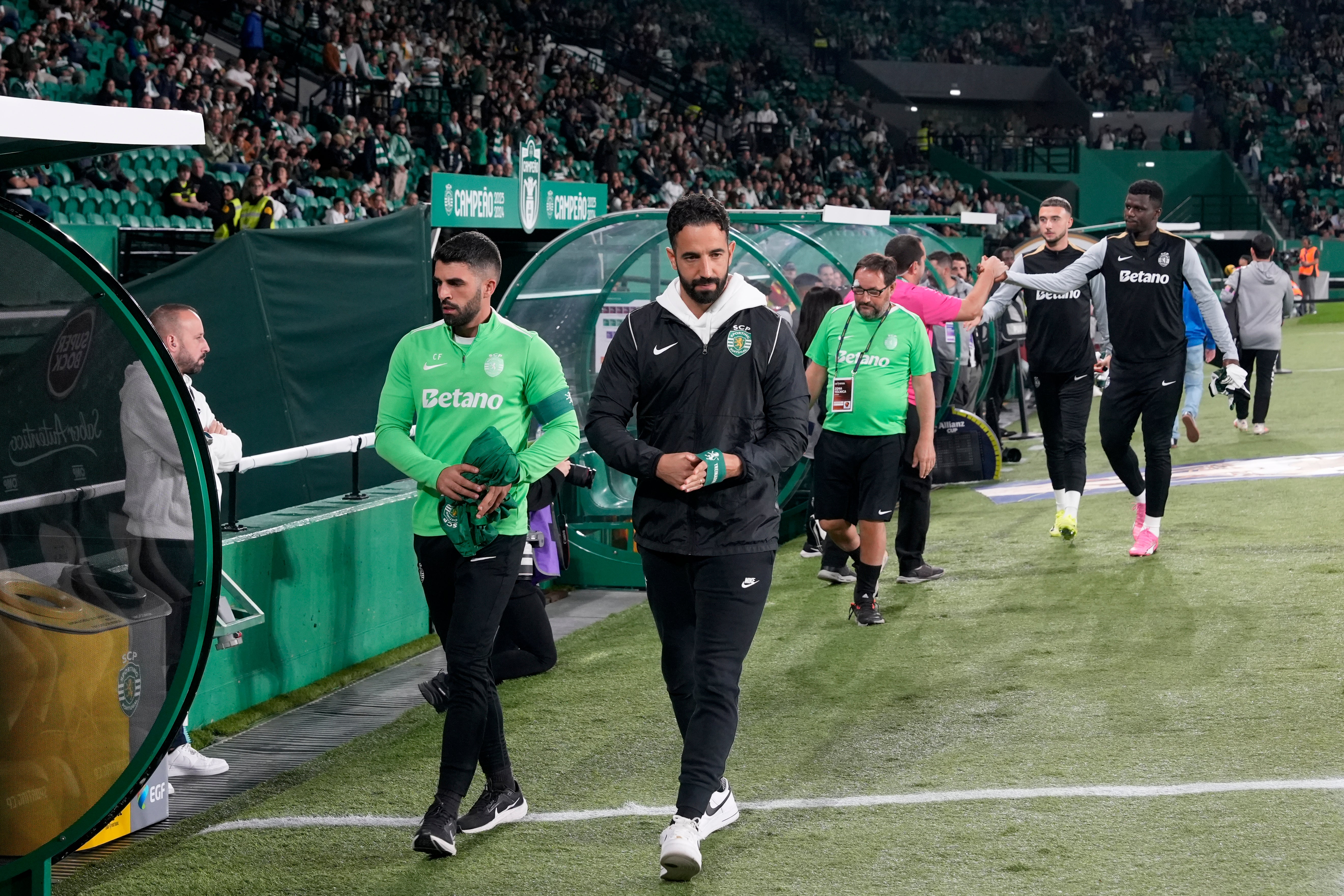 Head coach Ruben Amorim during Sporting’s match against Nacional