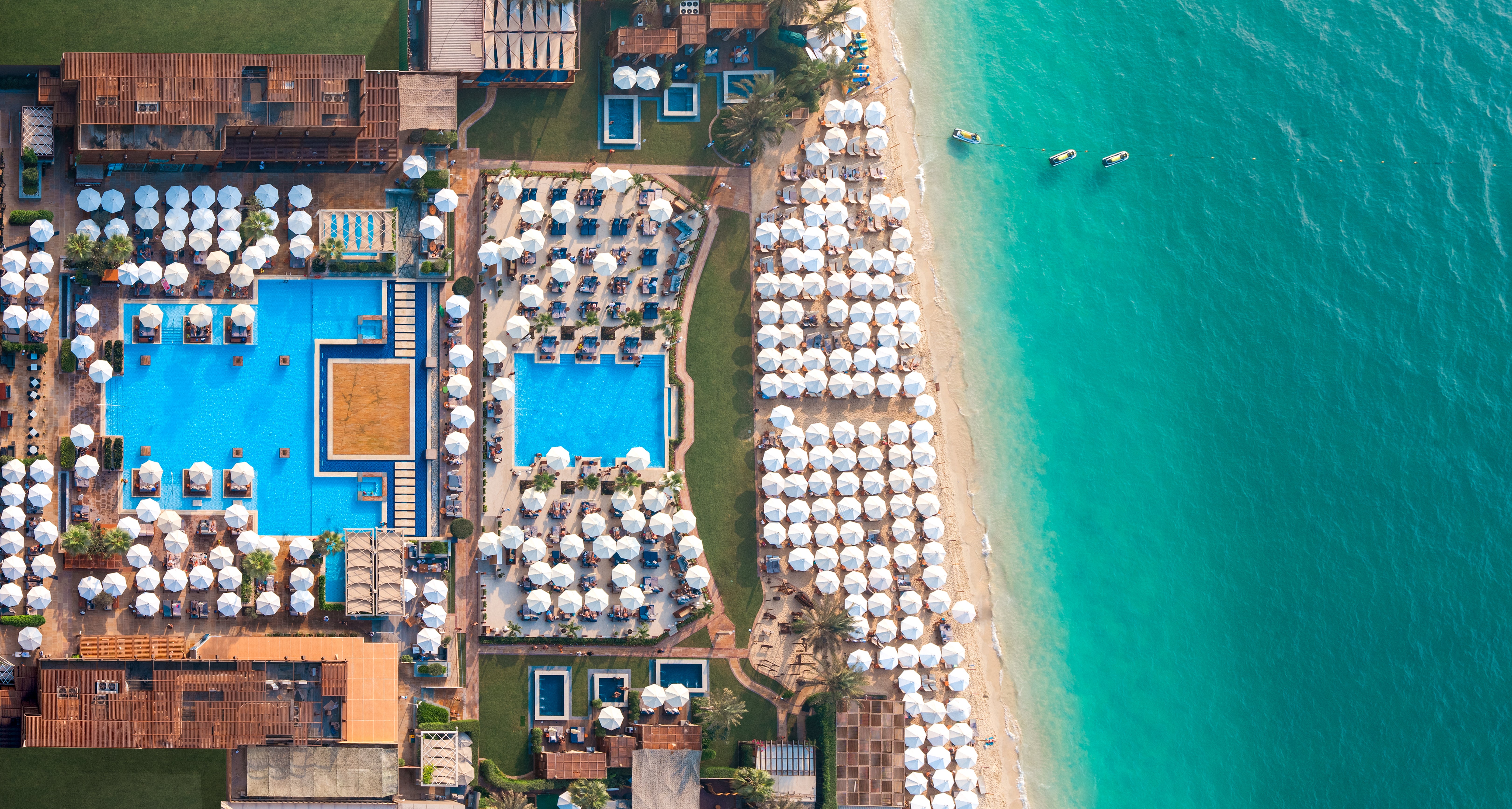 The hotel has three swimming pools, including one for children