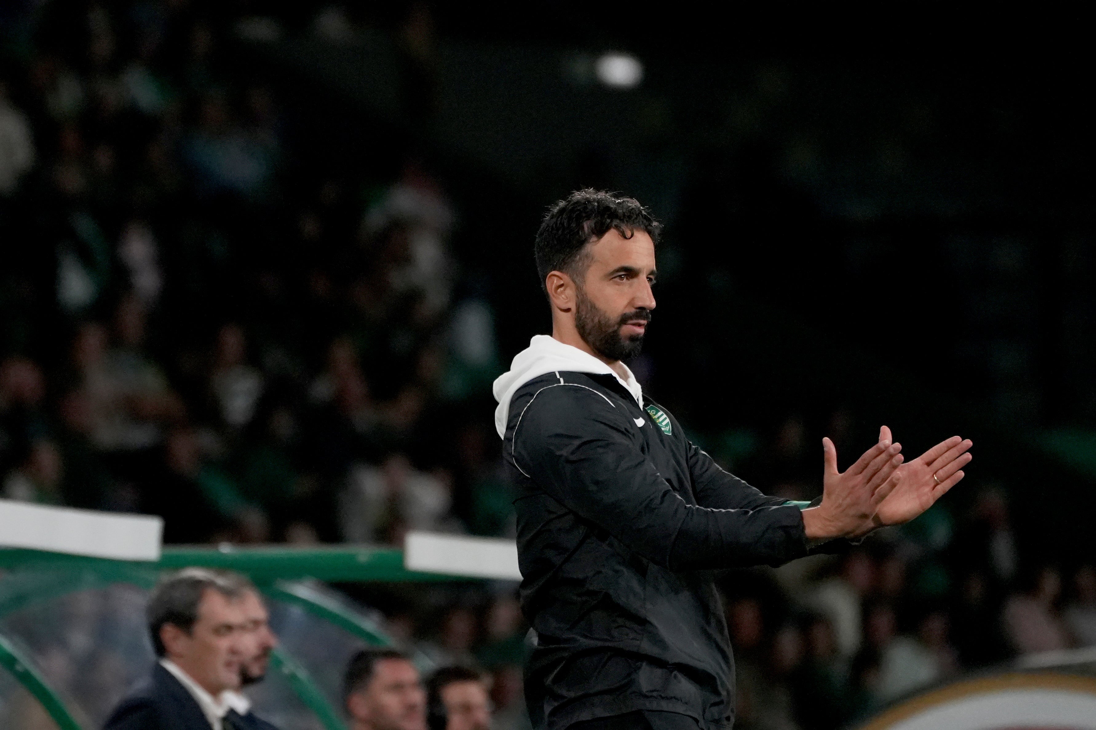 Sporting’s head coach Ruben Amorim at the Alvalade Stadium in Lisbon