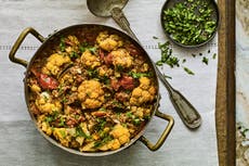 Cauliflowers are tricky to grow but this vegetarian curry recipe couldn’t be simpler