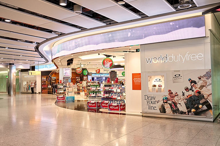 World Duty Free at Heathrow, where Victoria’s travel companions will find themselves spending at least an hour “oohing” and “aahing” over Pat McGrath products