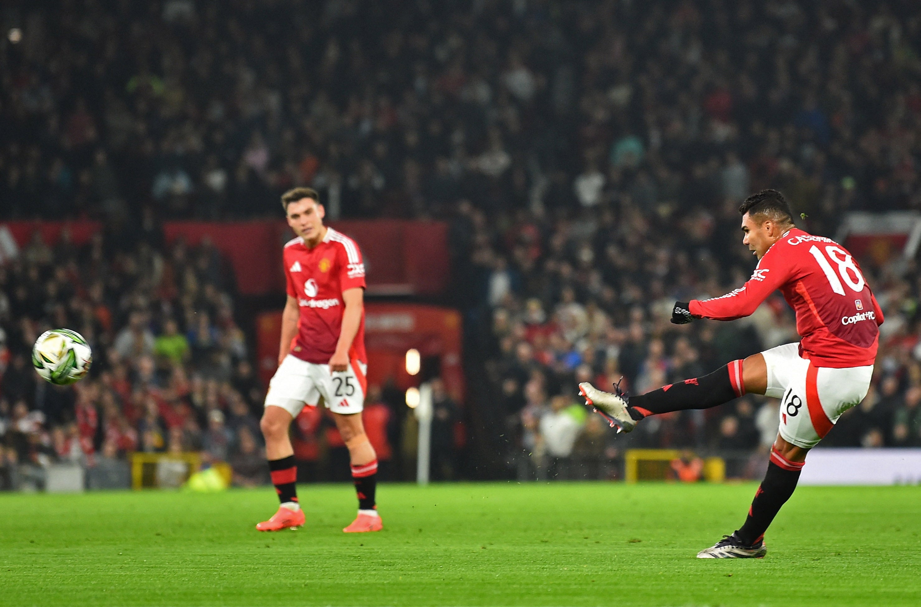 Casemiro scored a wonderful goal to send Man Utd ahead