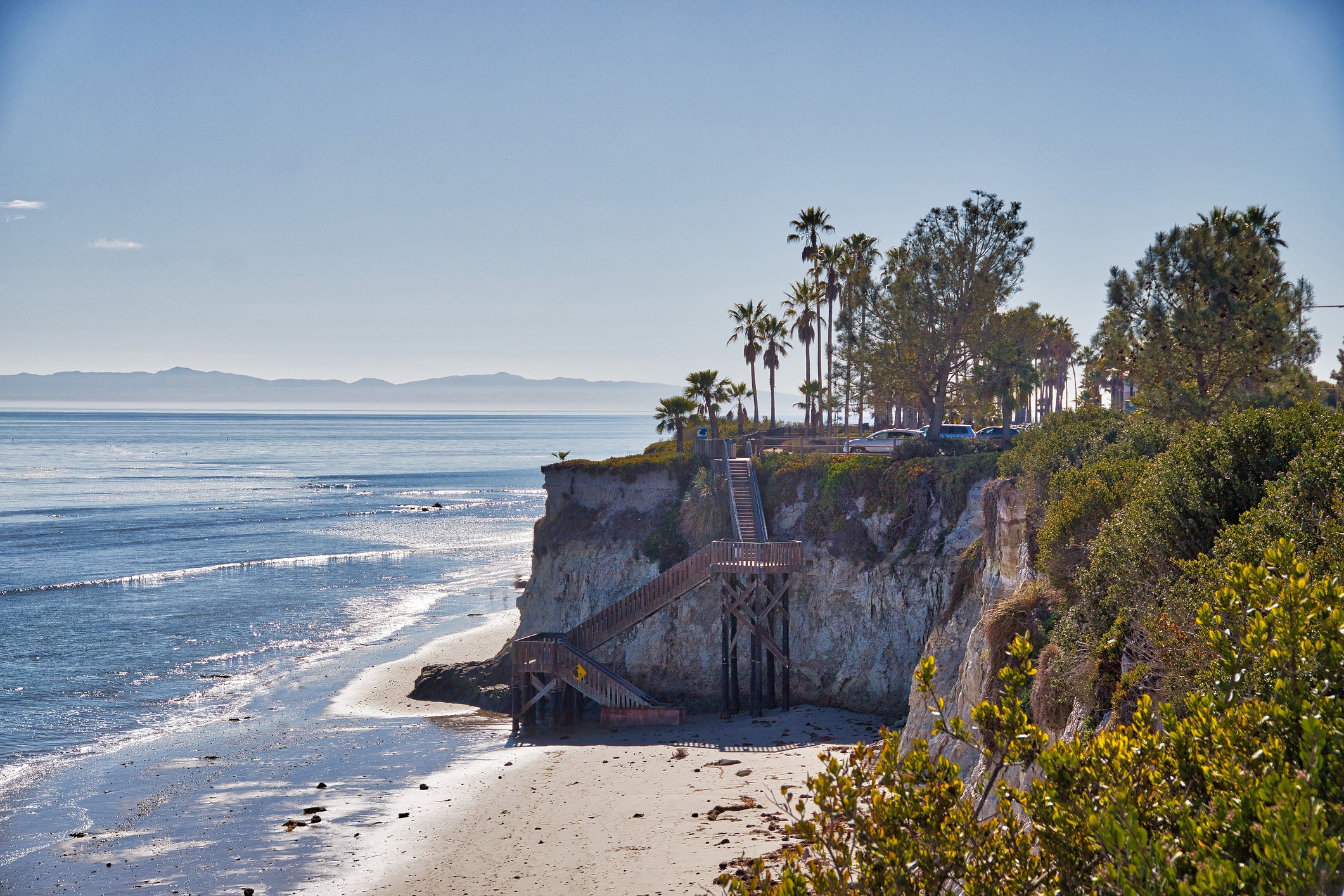 Coastline viewed from University of California, Santa Barbara in Isla Vista, California