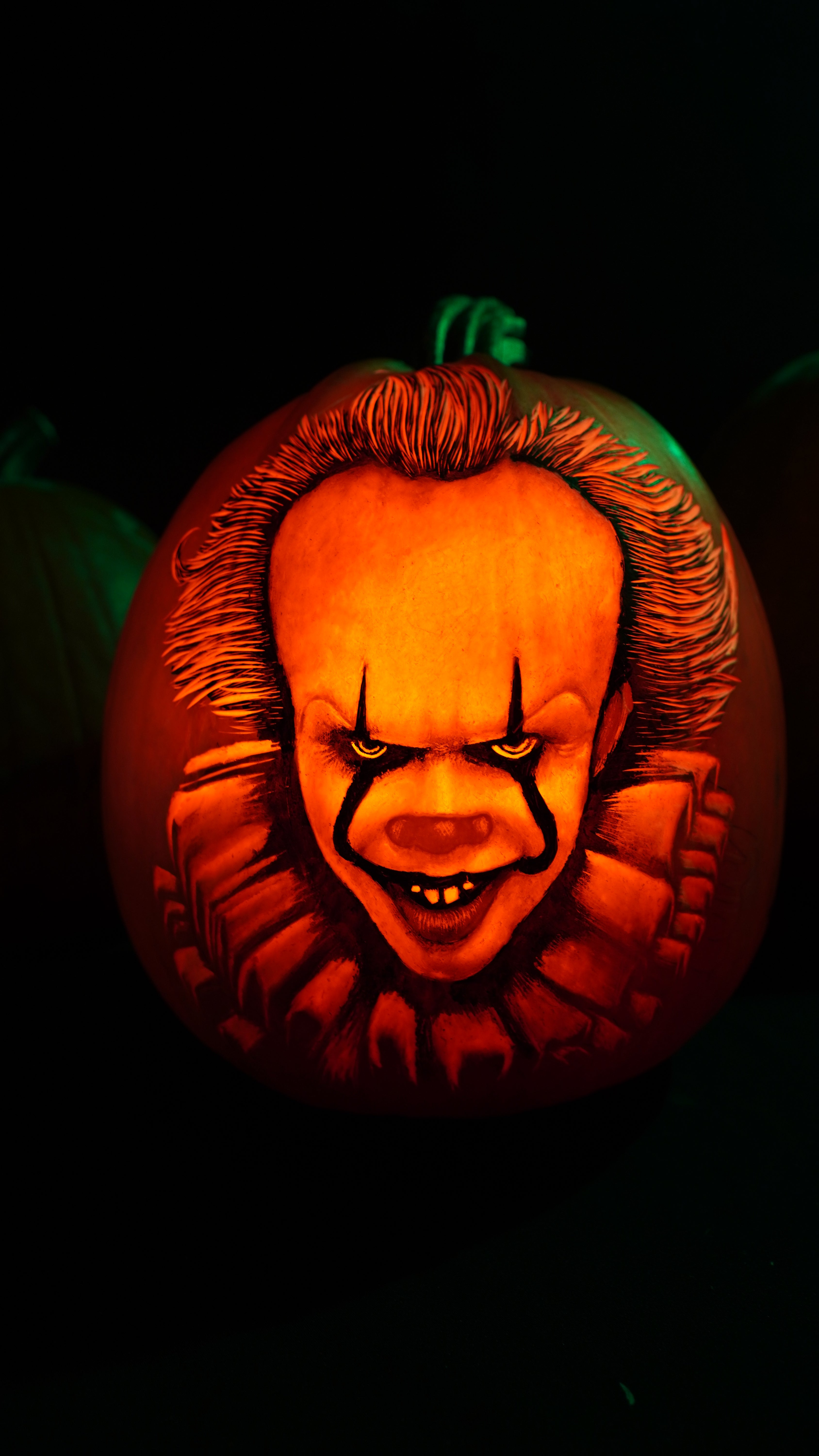 Jamie’s favourite carving creation is of Pennywise the clown