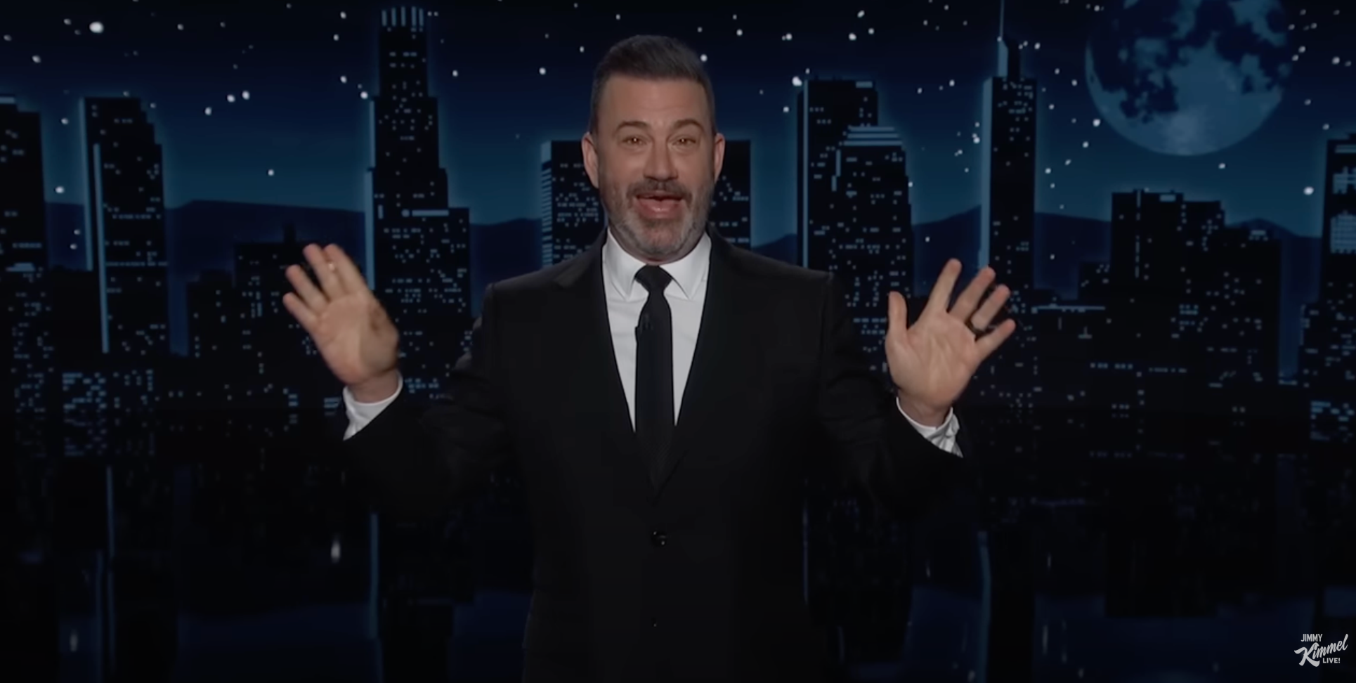 Jimmy Kimmel teased Donald Trump about his garbage truck stunt