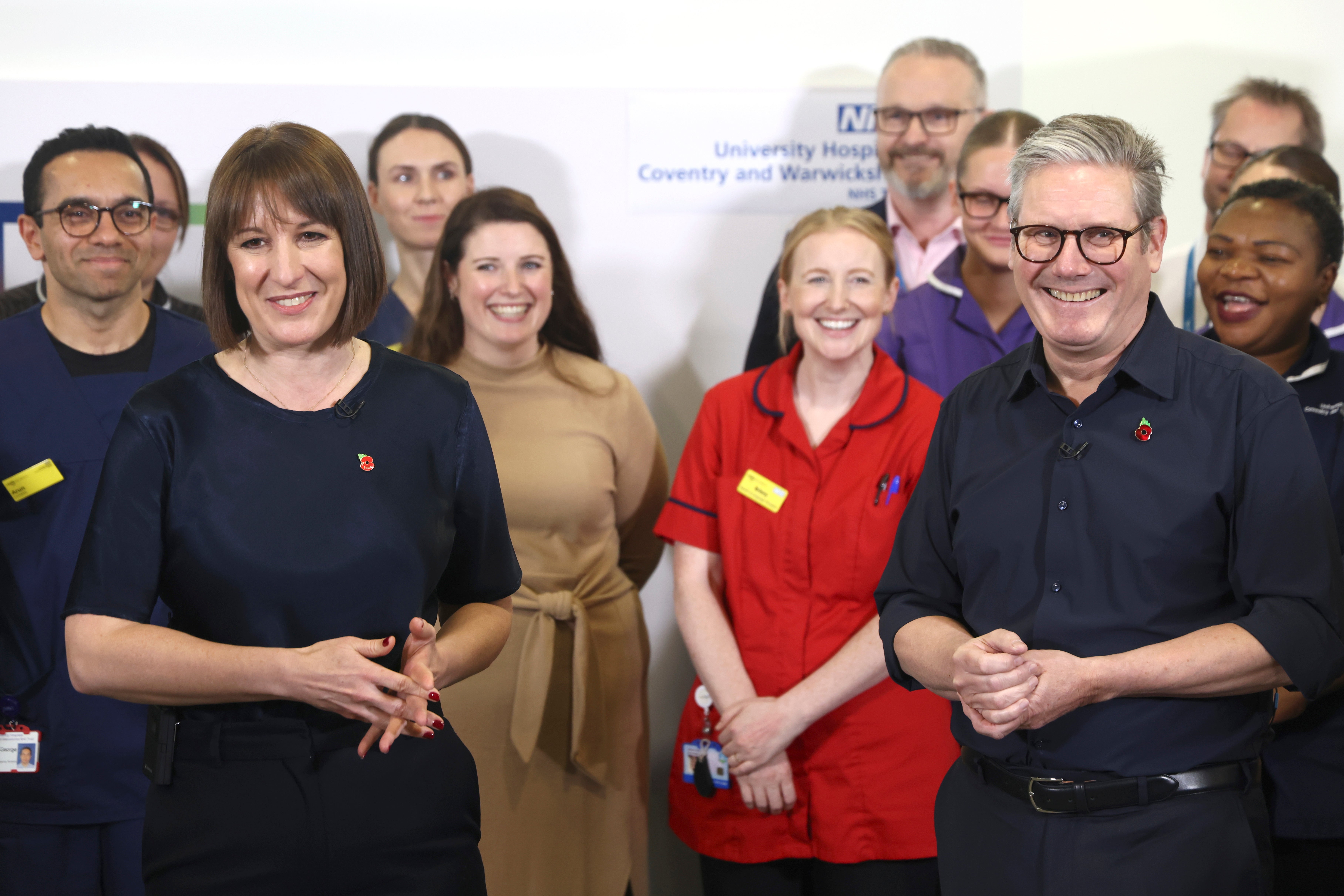 Keir Starmer and Rachel Reeves visited University Hospital Coventry and Warwickshire on Thursday